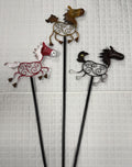 Whimsical Ponies Garden Stakes