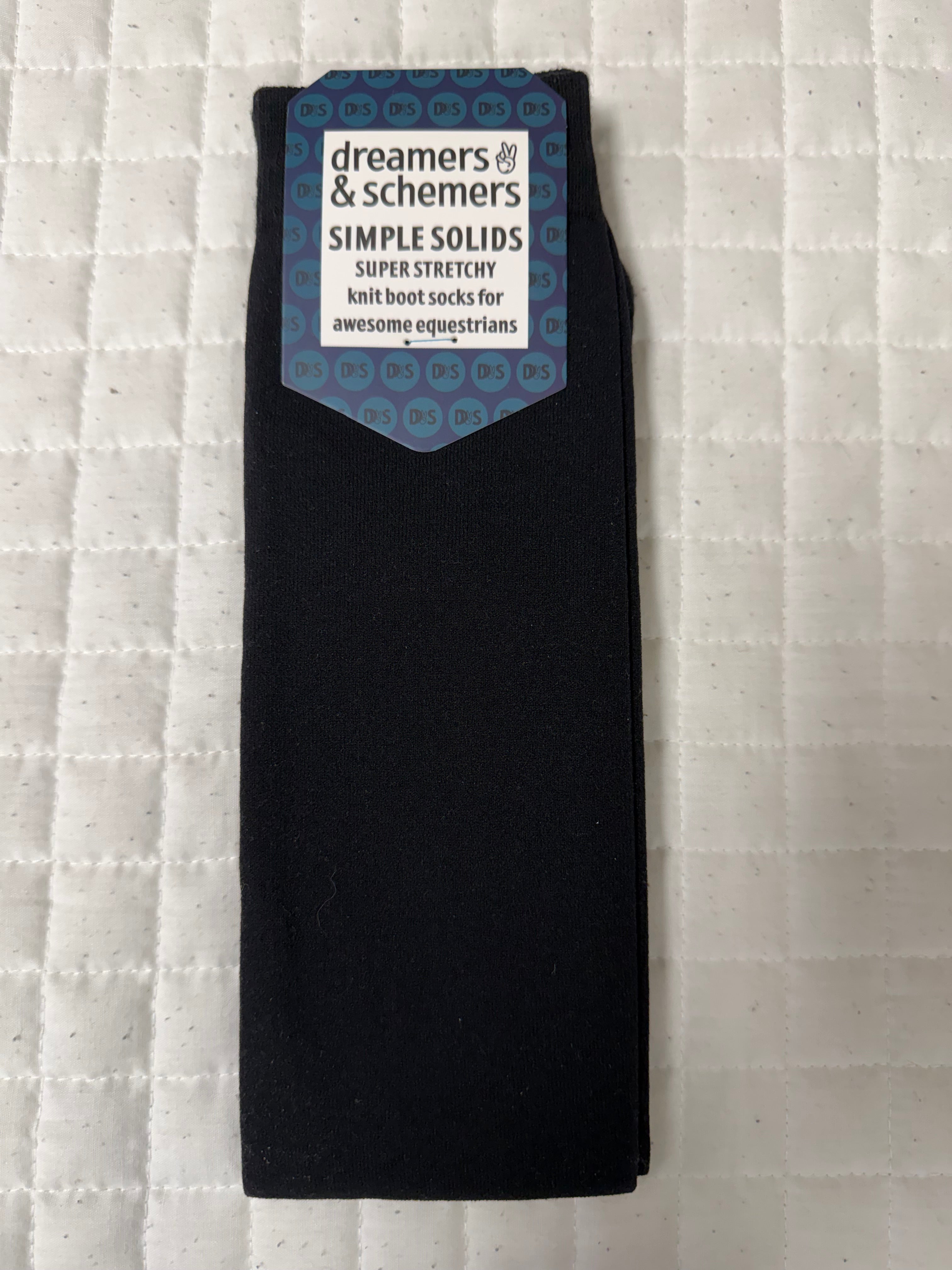 Black Dreamers & Schemers Boot Socks