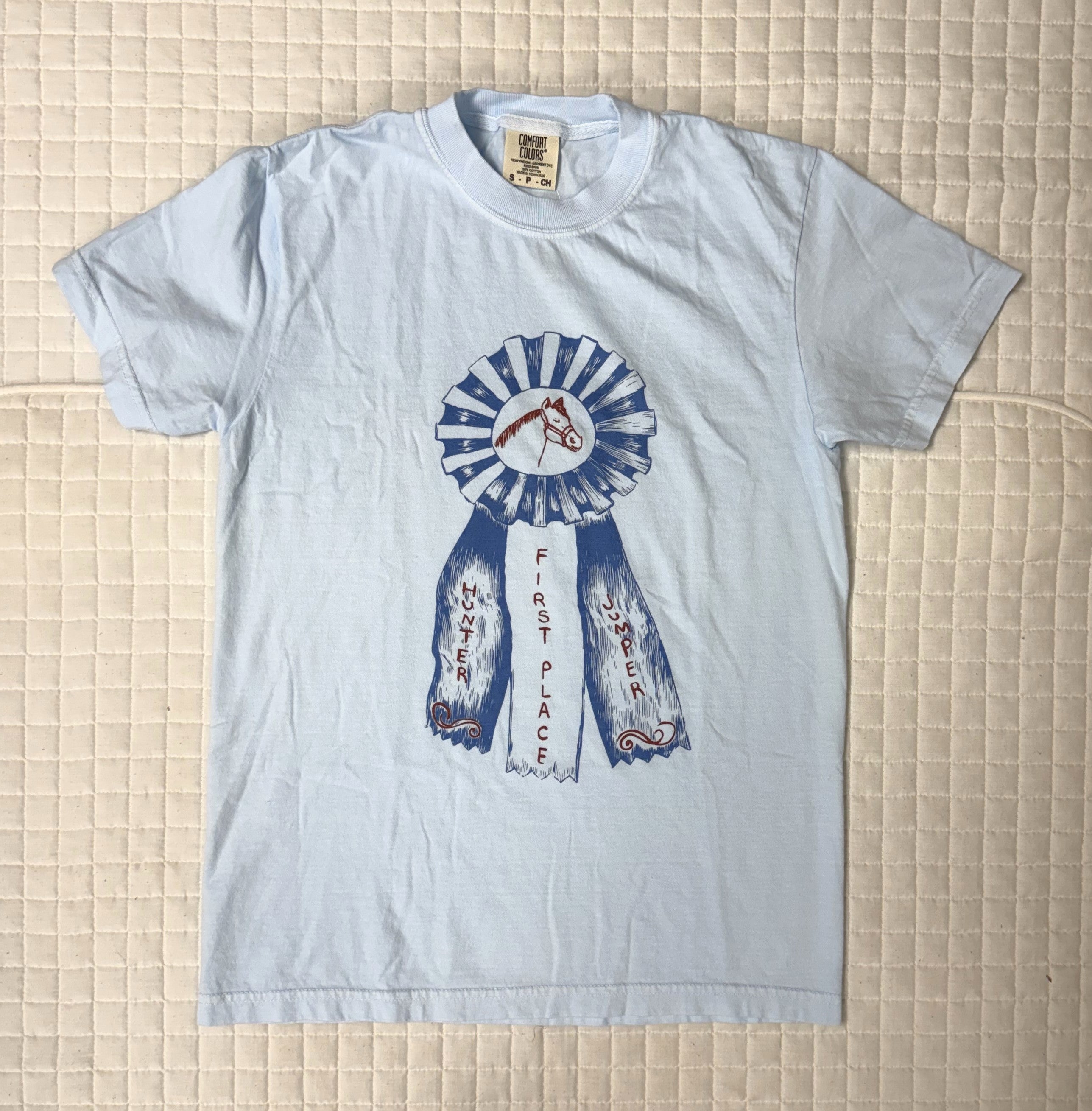 Ladies Blue Ribbon Tee Shirts