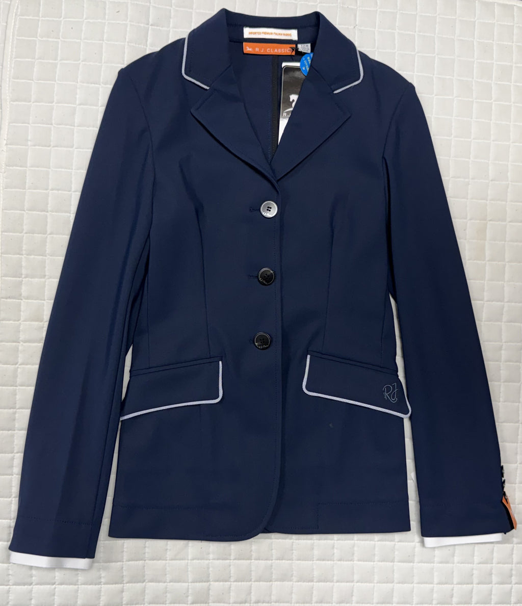 Ladies RJ Classics Monterey Navy w Silver Piping Show Jacket