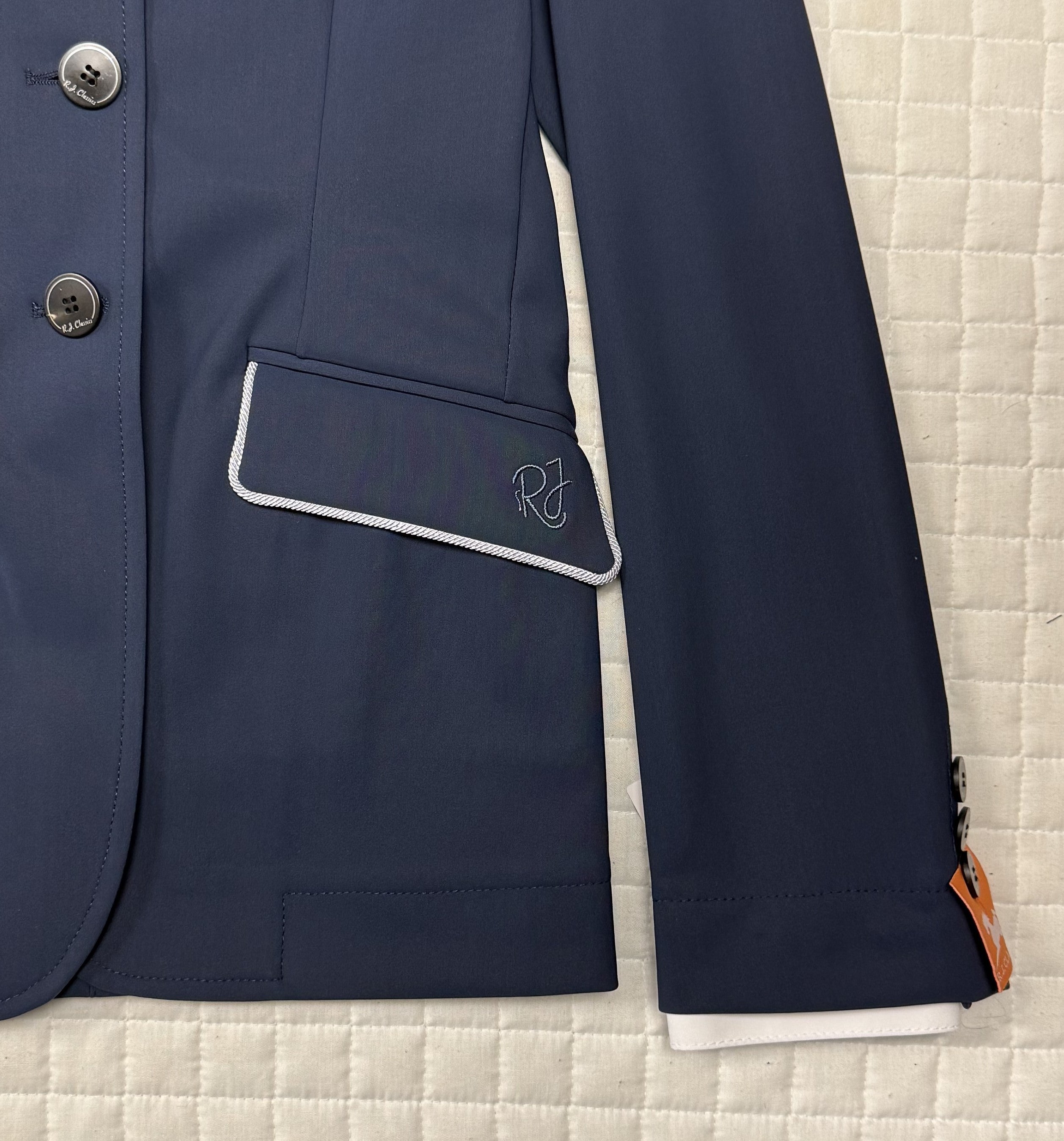 Ladies RJ Classics Monterey Navy w Silver Piping Show Jacket