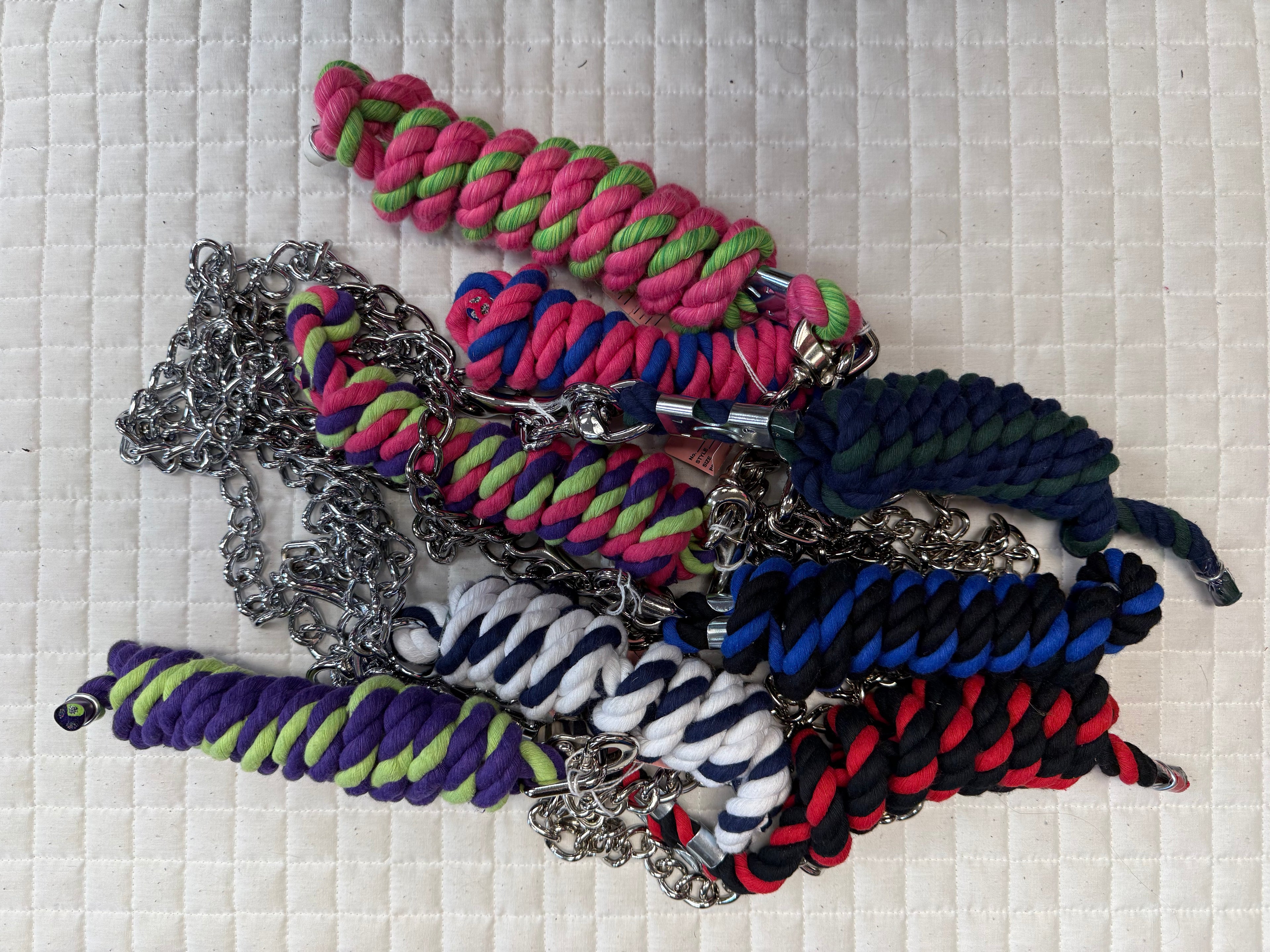 Cotton Lead Rope With Chain