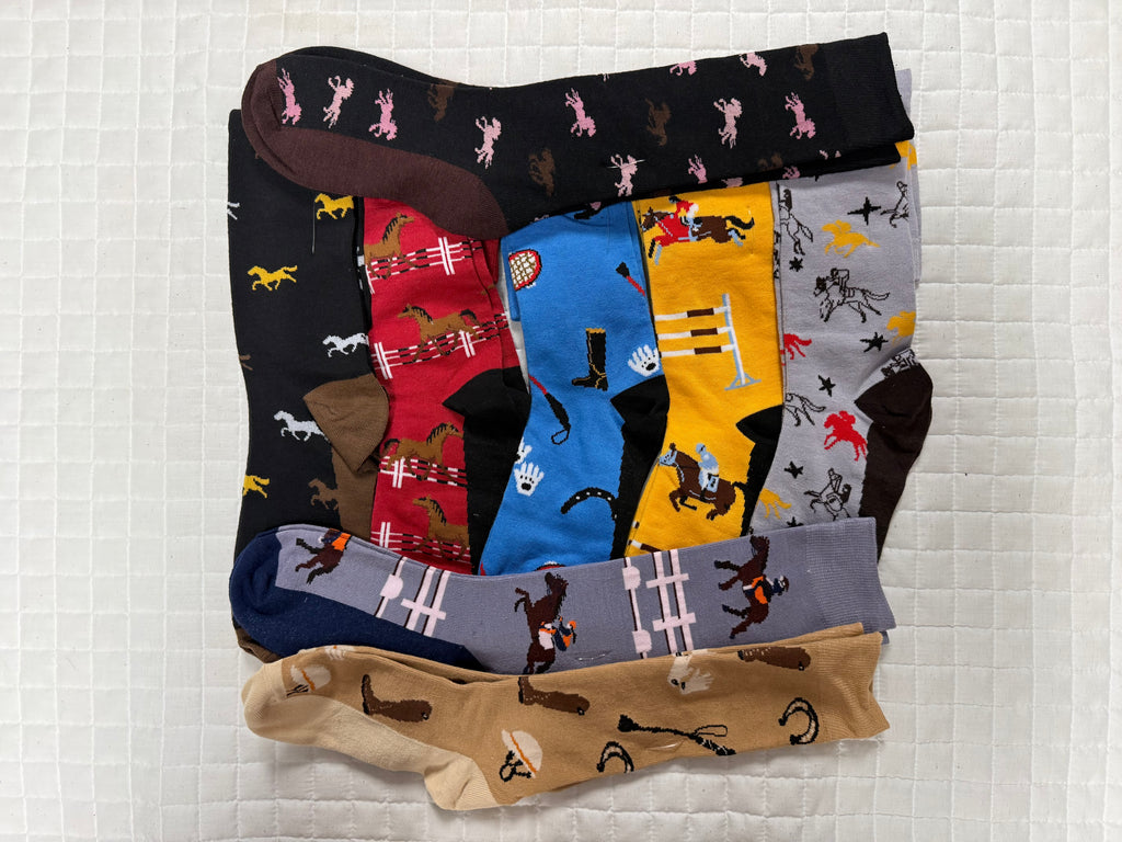 Ladies Fun Cotton Horse Socks