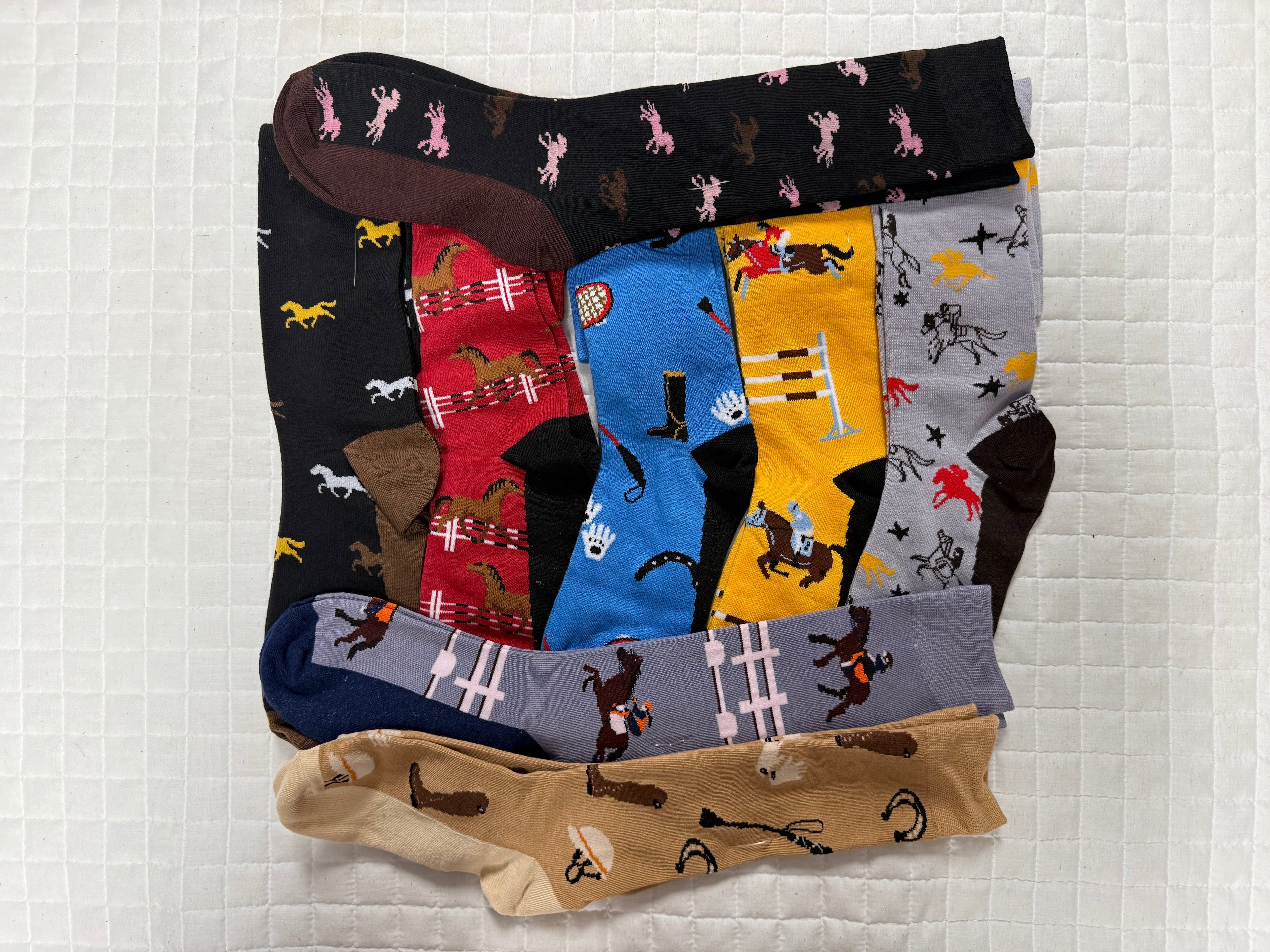 Ladies Fun Cotton Horse Socks