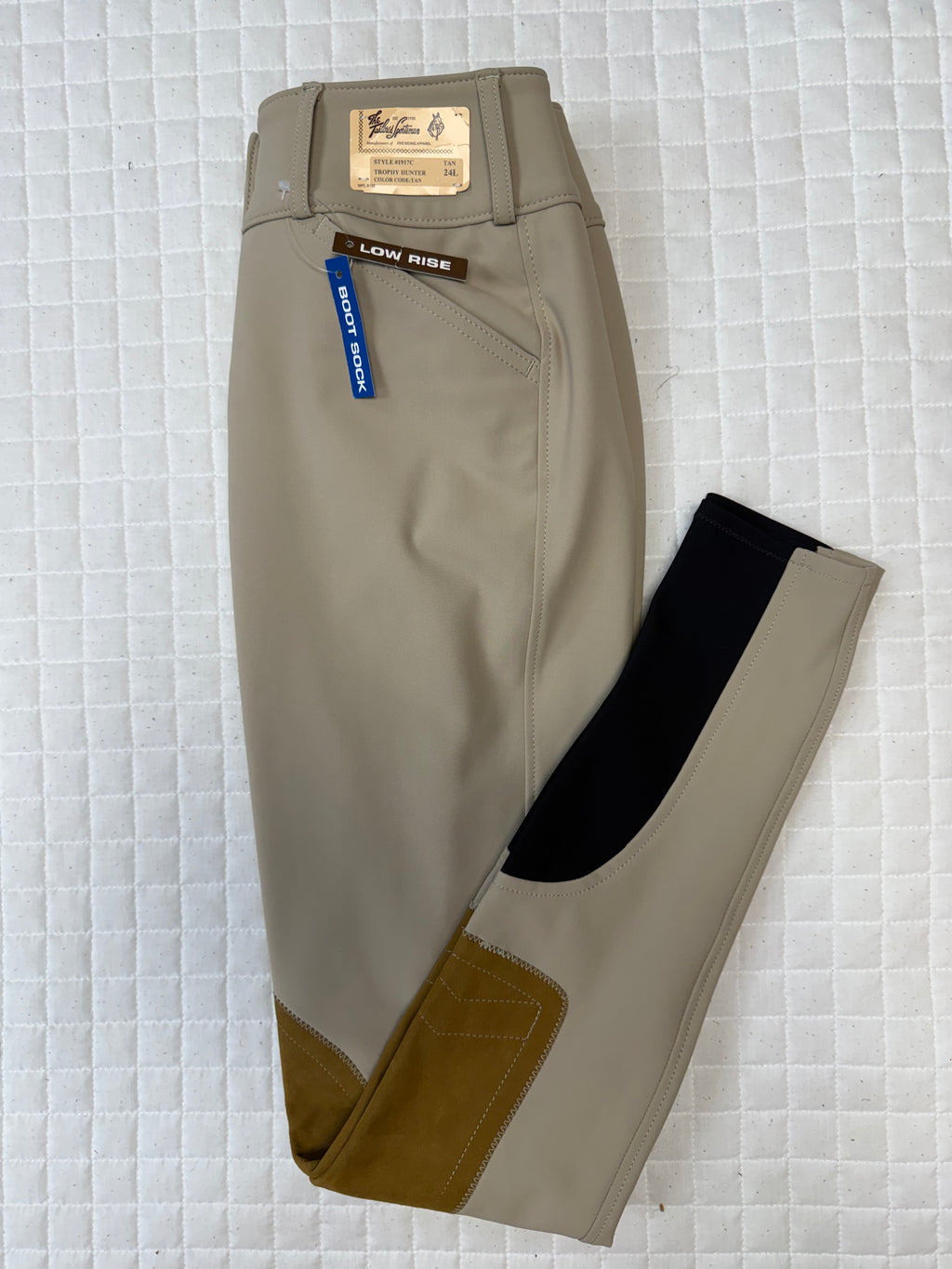 Ladies Tailored Sportsman Breeches Tech Light Low Rise Tan