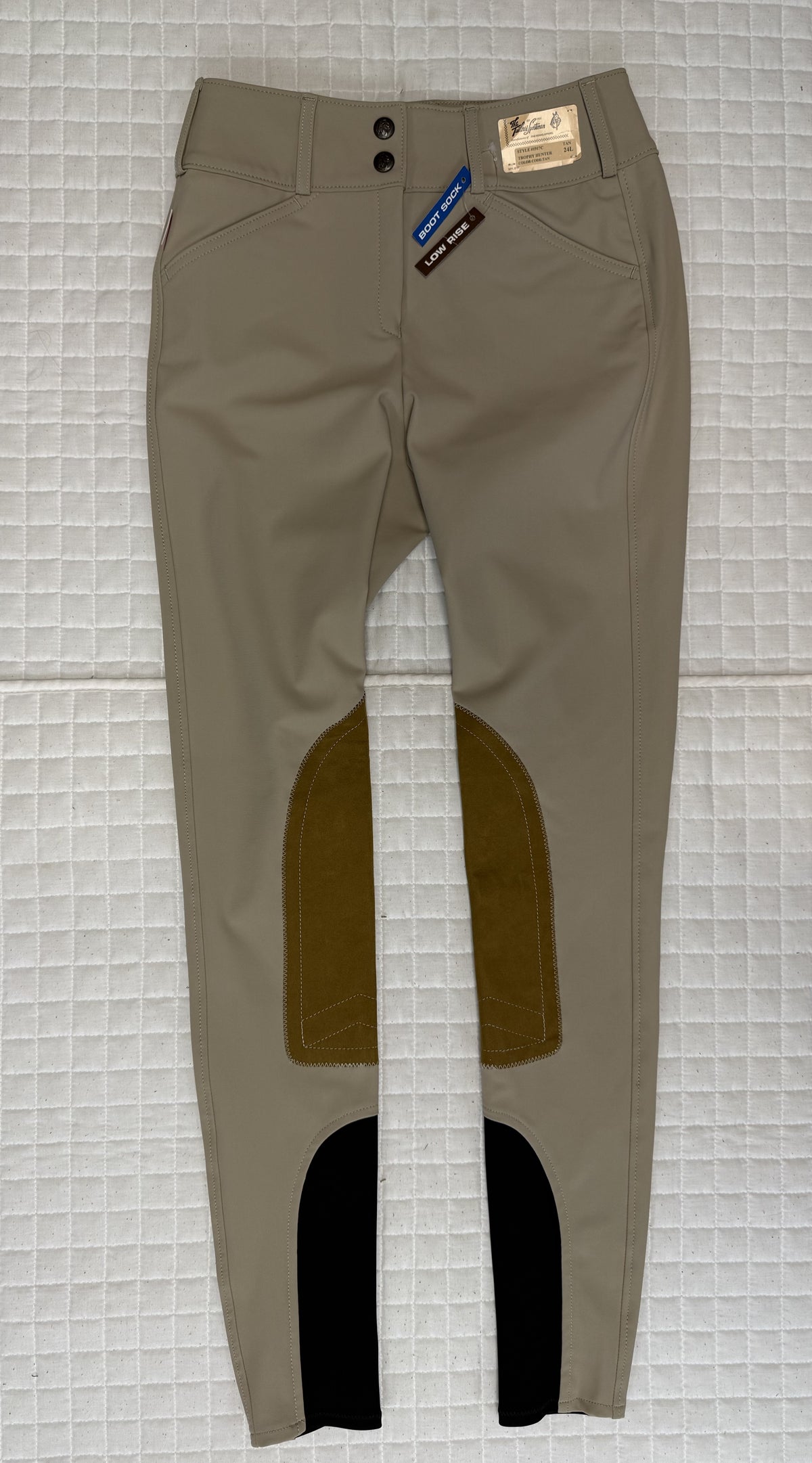 Ladies Tailored Sportsman Breeches Tech Light Low Rise Tan