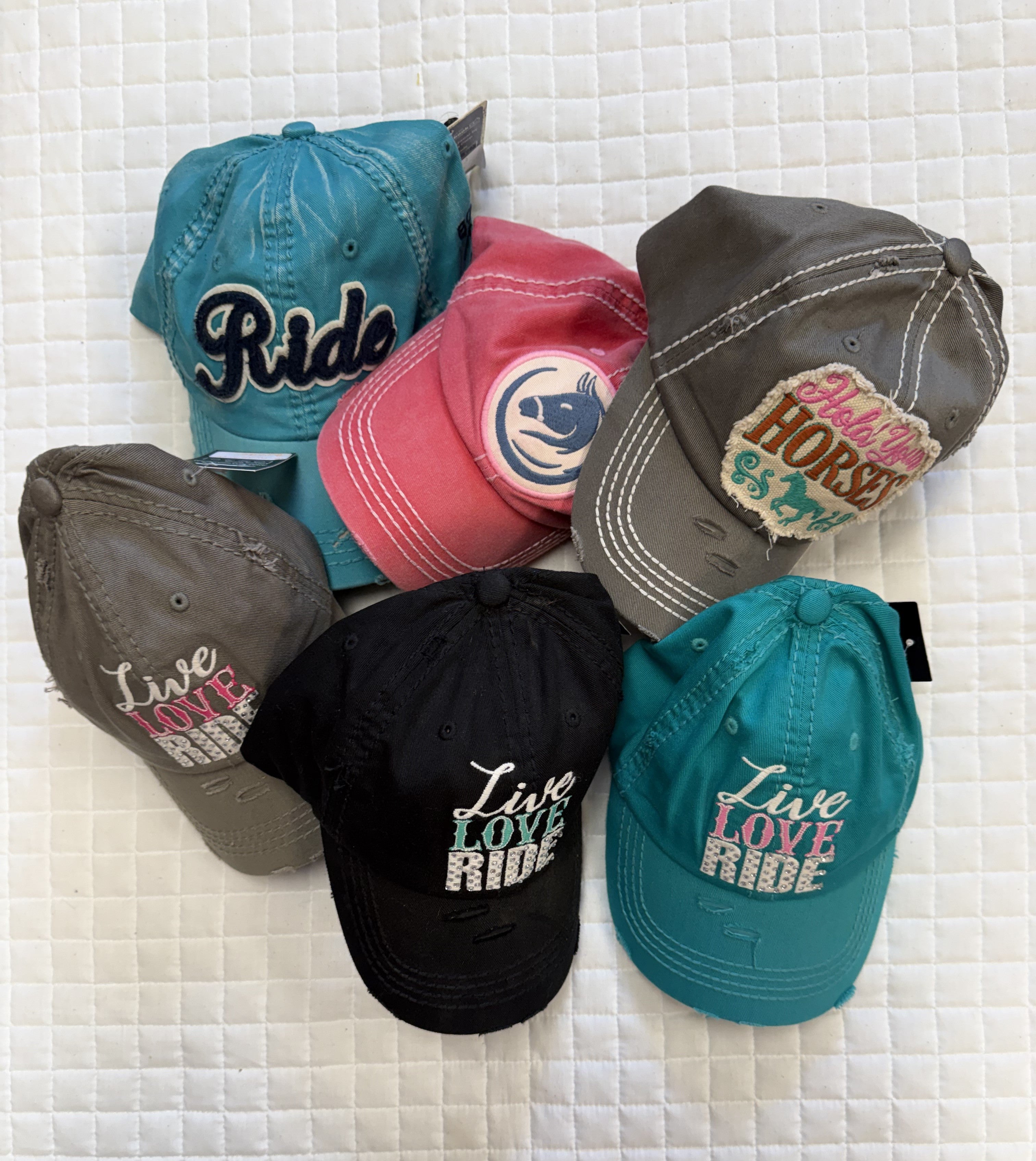 Distressed Baseball Caps