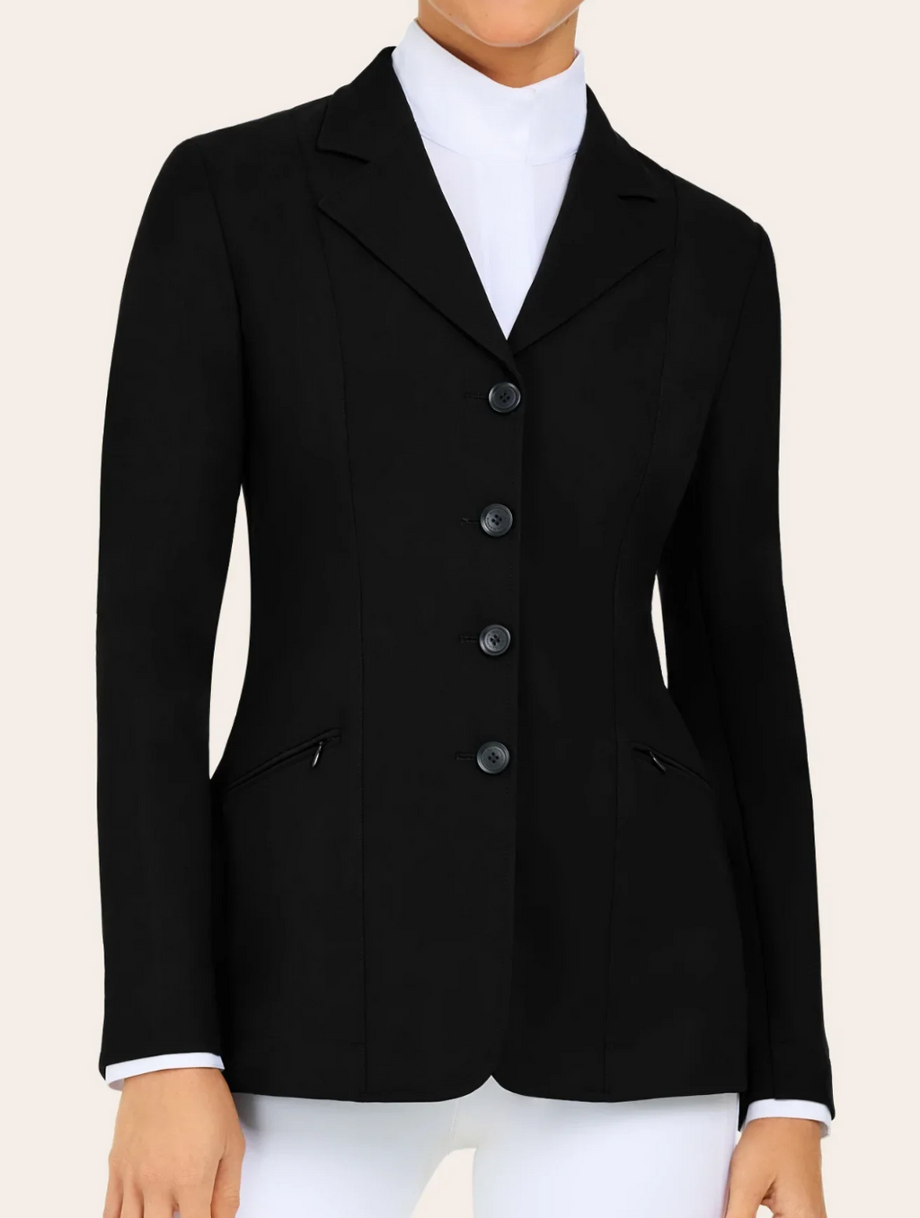 Ladies RJ Classics Victory 4-Button Black Hunt Coat