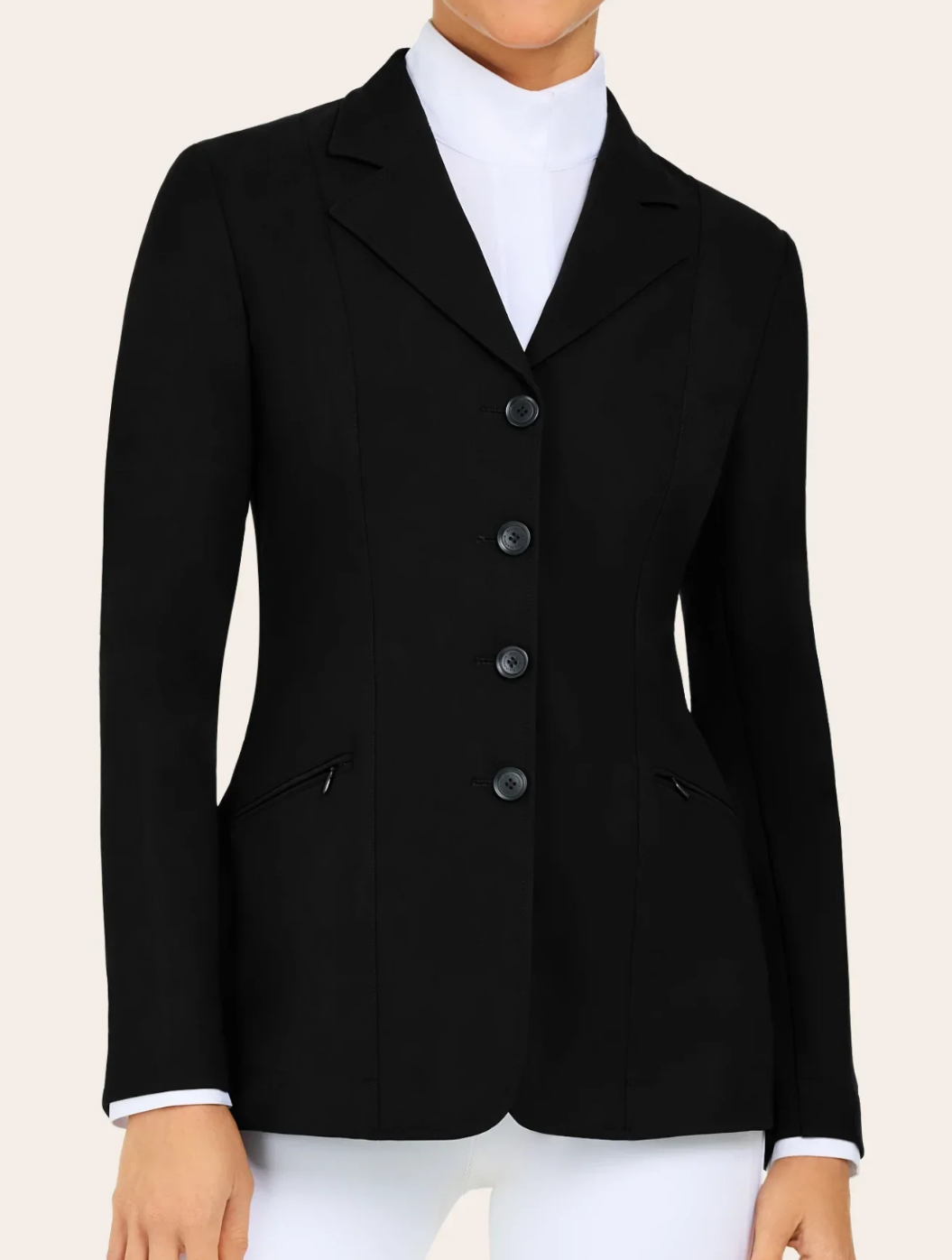 Ladies RJ Classics Victory 4-Button Black Hunt Coat