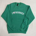 Adult I Love Horses Crewneck Sweatshirt
