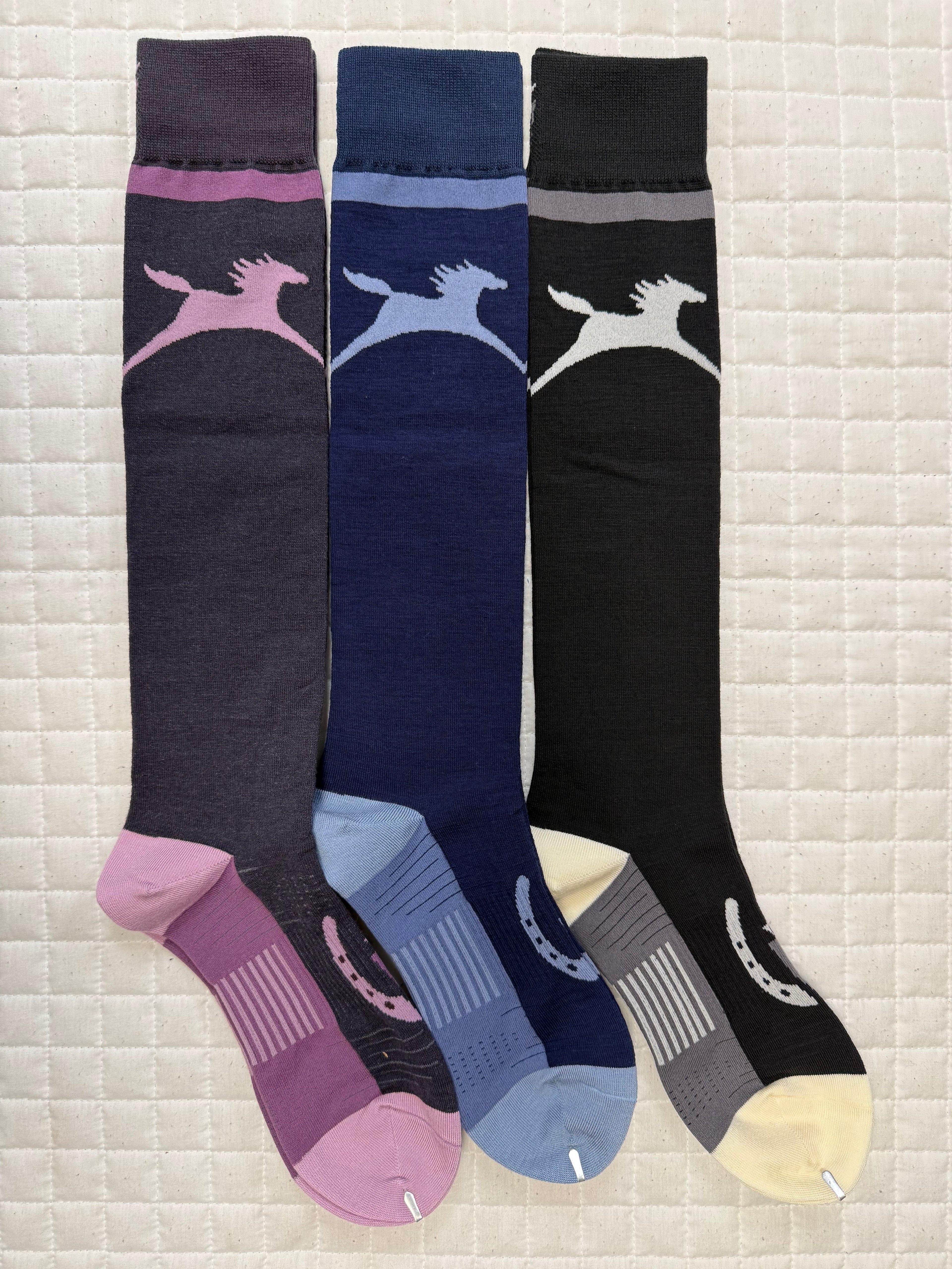 Ladies Kerrits Flying Horse Wool Knee-Hi Riding Socks