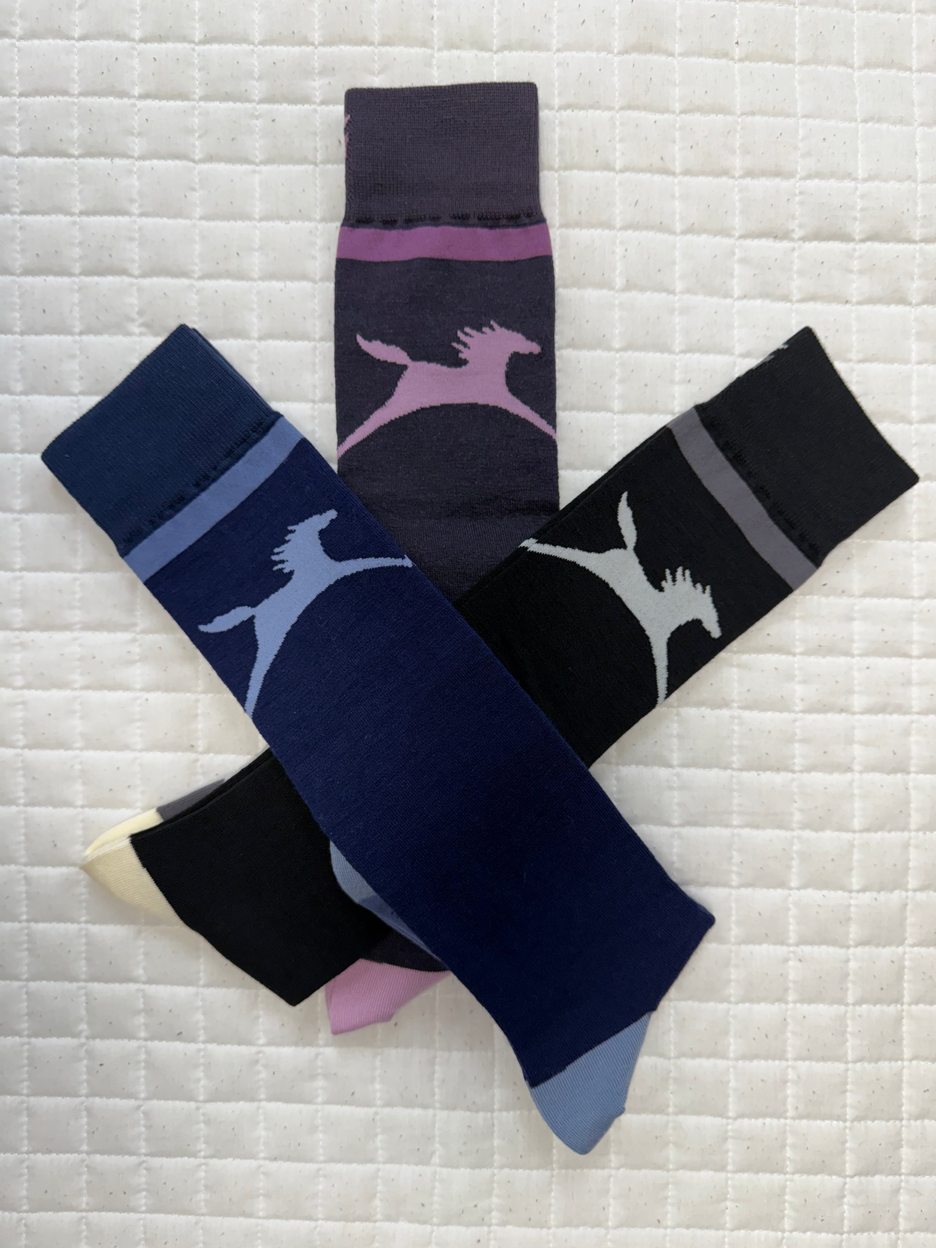 Kids Kerrits Flying Horse Wool Knee-Hi Riding Socks