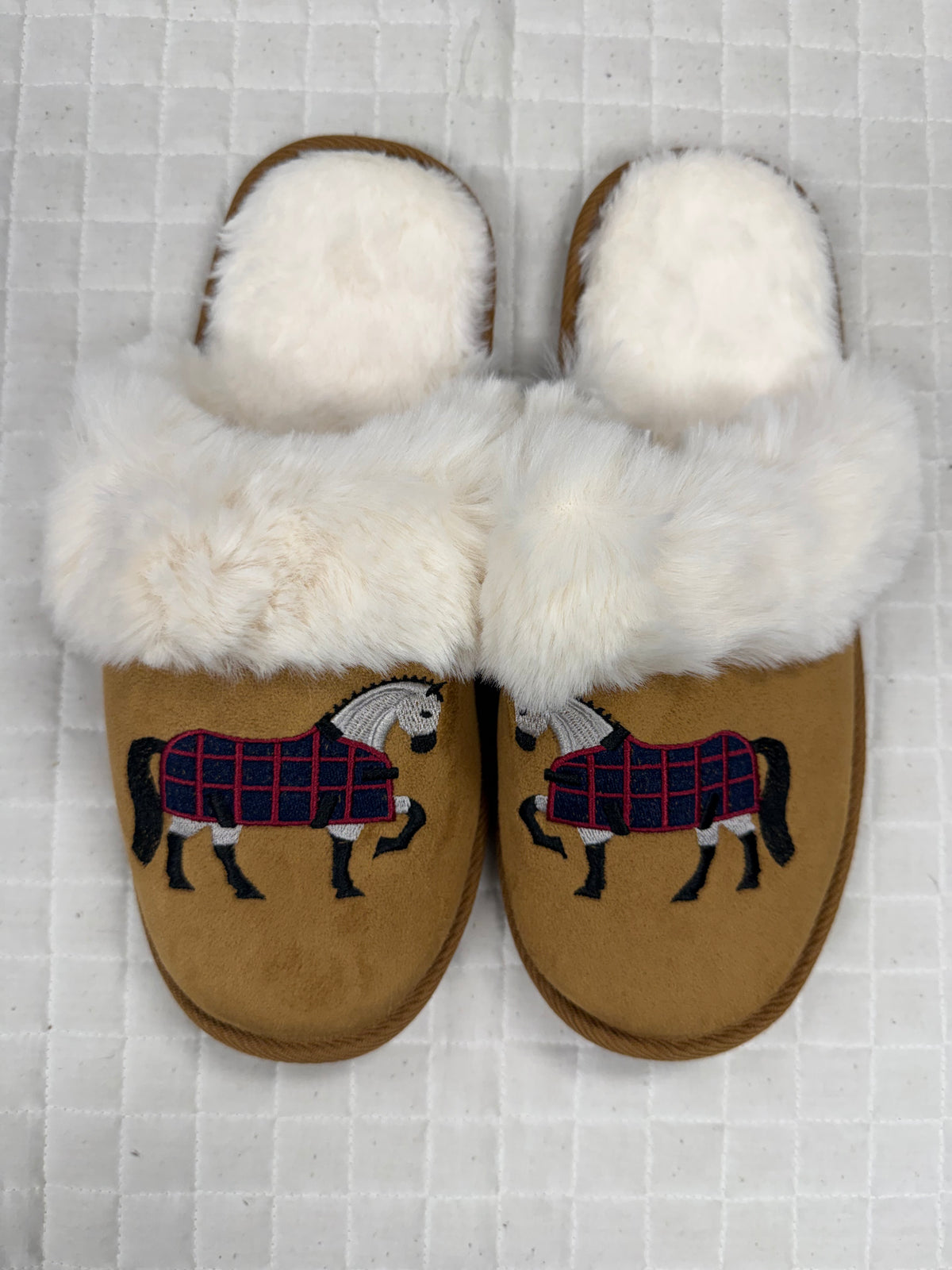 Faux Fur Suede Slippers