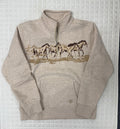 Girls Ariat Running Horse 1/4 Zip Sweatshirt