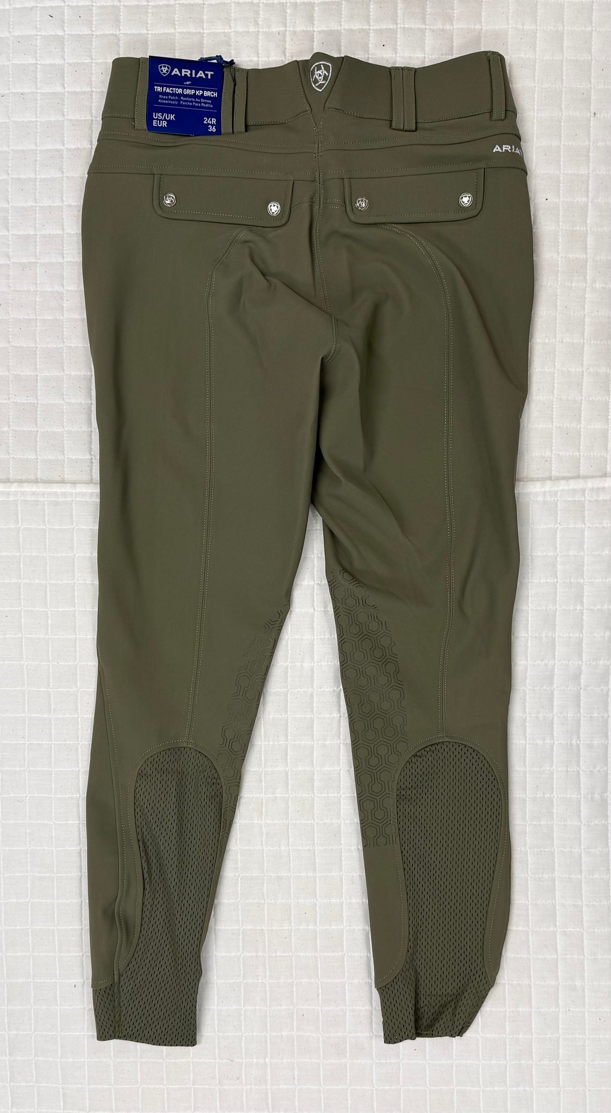 Ladies Ariat Kalamata Tri Factor Euroseat Breeches