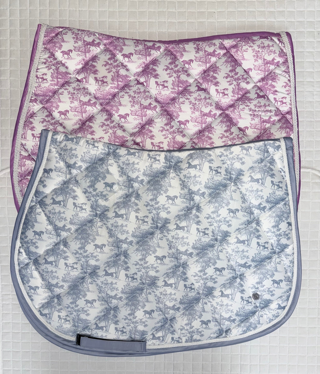 Dapple Bay Equestrian Toile Jump Saddle Pad