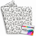 DIY Horse Throw Blanket 60" x 72" includes Fabric Markers