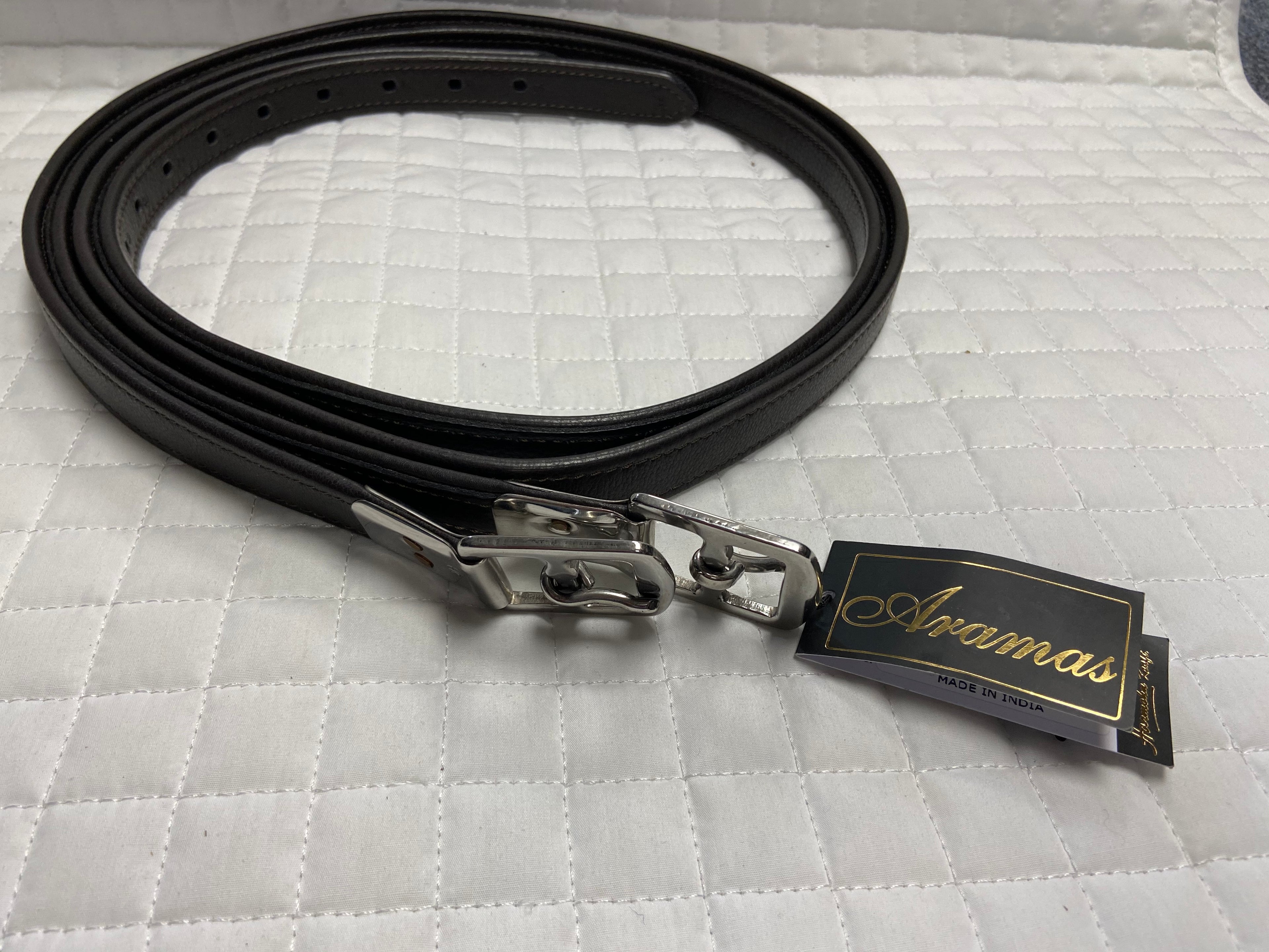 Aramas Lined Flat Buckle Stirrup Leathers