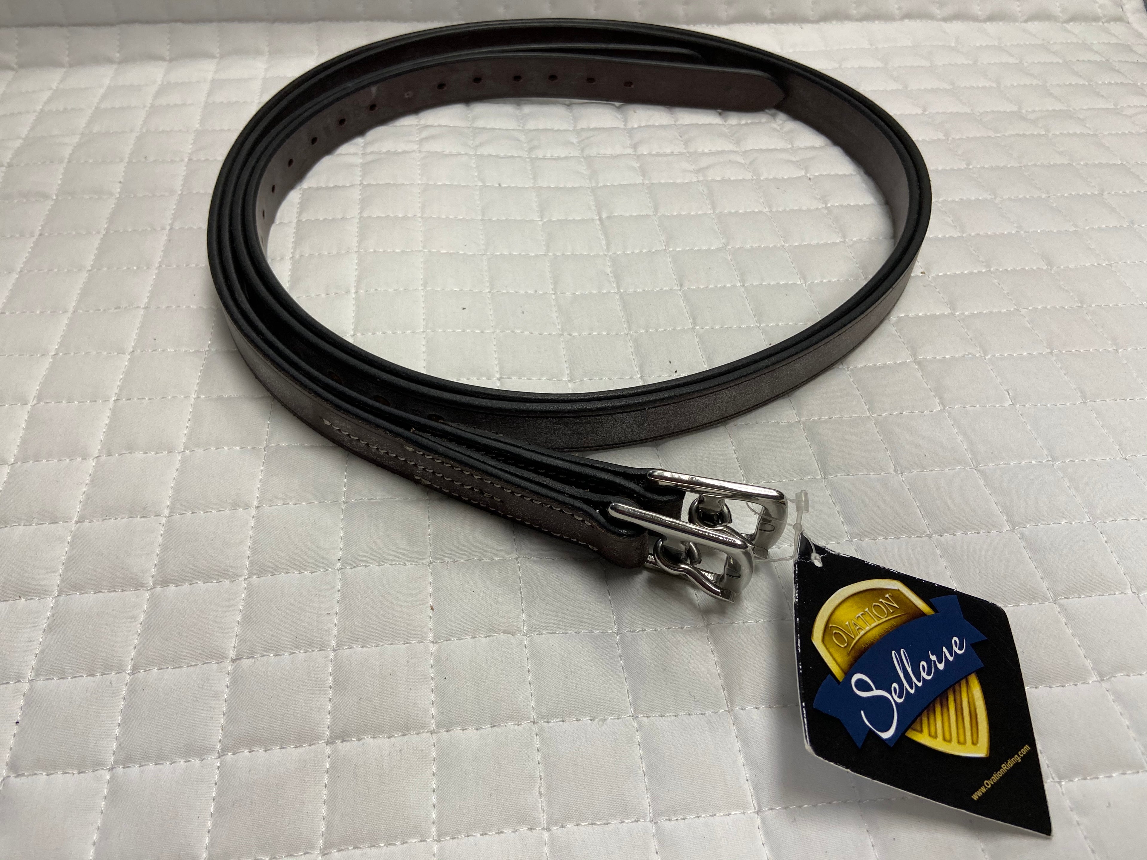 Ovation Flat Sitrrup Leathers