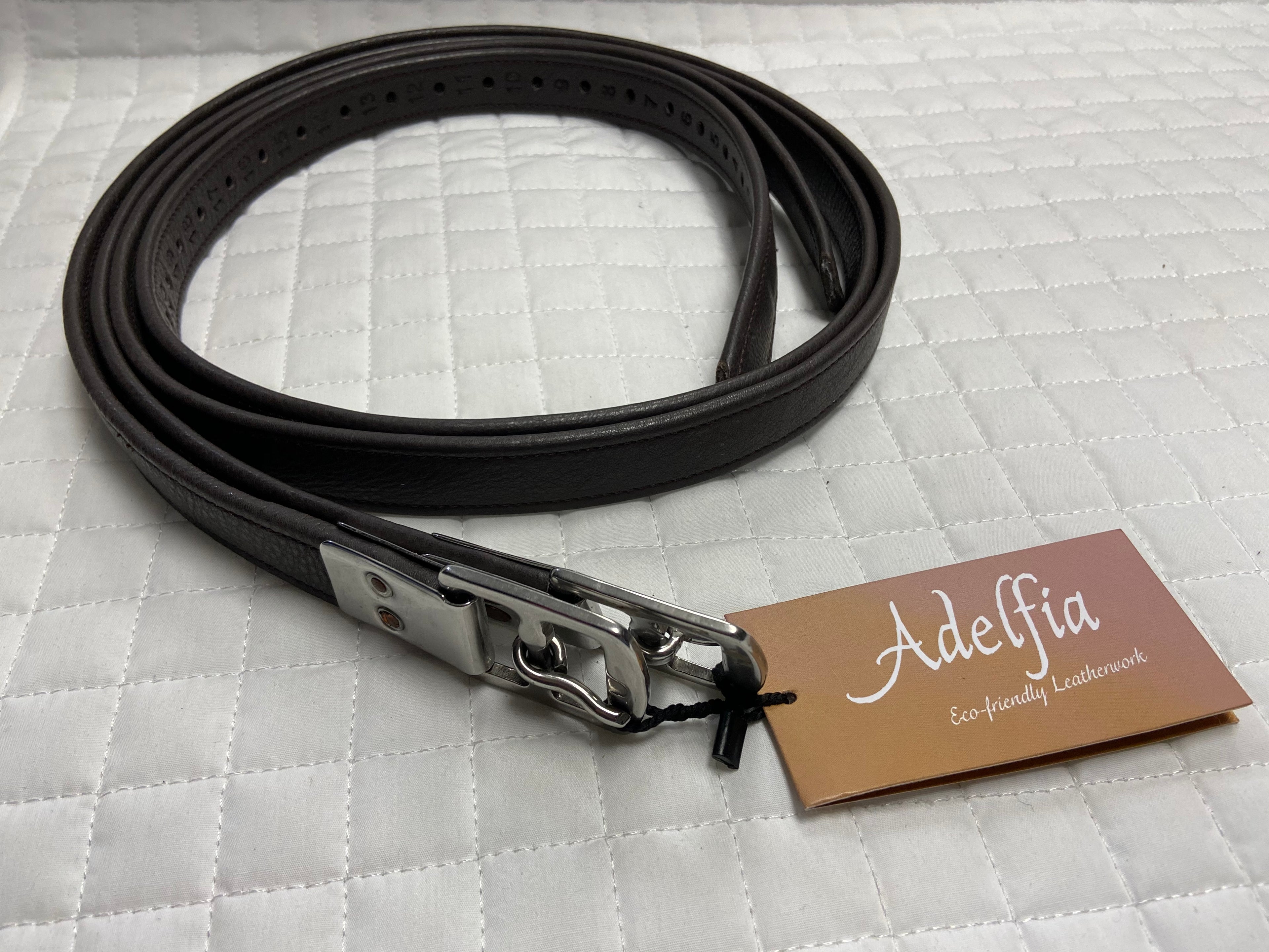 Adelfia Lined Flat Buckle Stirrup Leathers