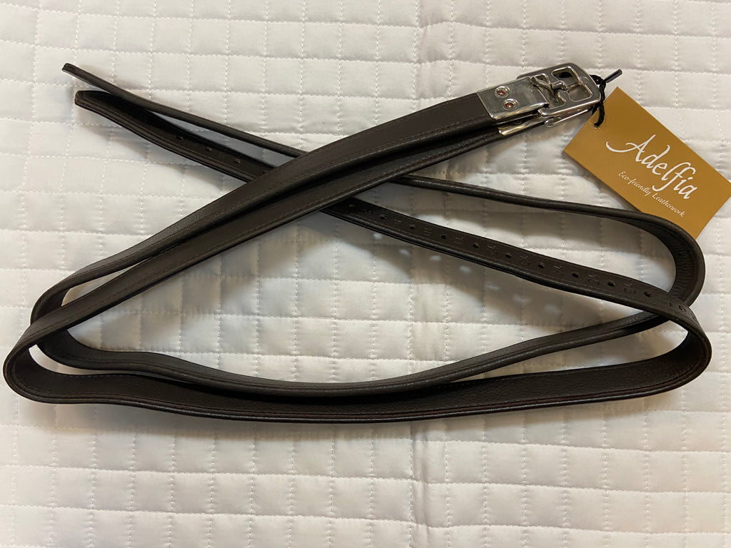 Adelfia Lined Flat Buckle Stirrup Leathers