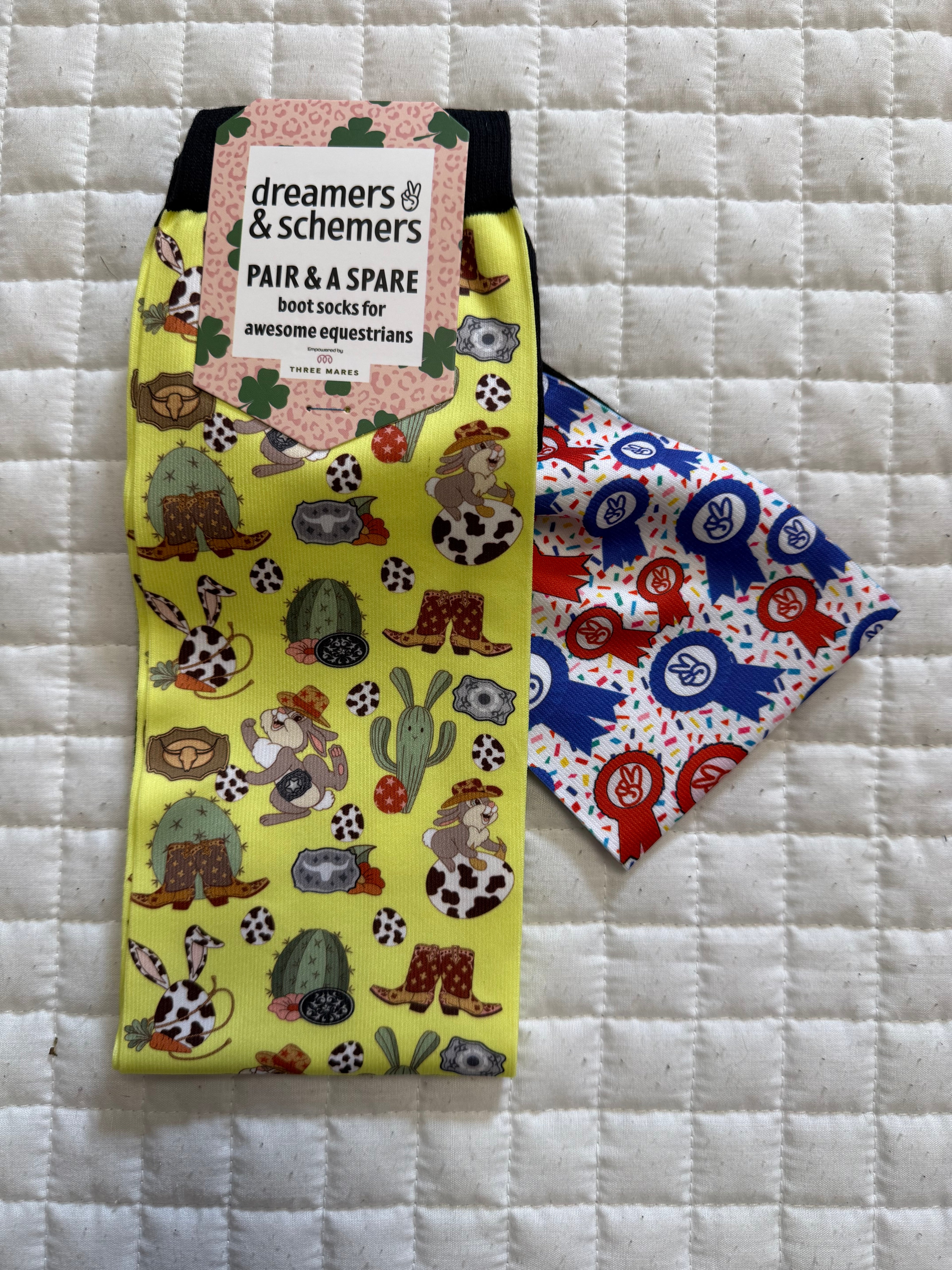 Dreamers & Schemers Pair & A Spare Boot Socks Group 6