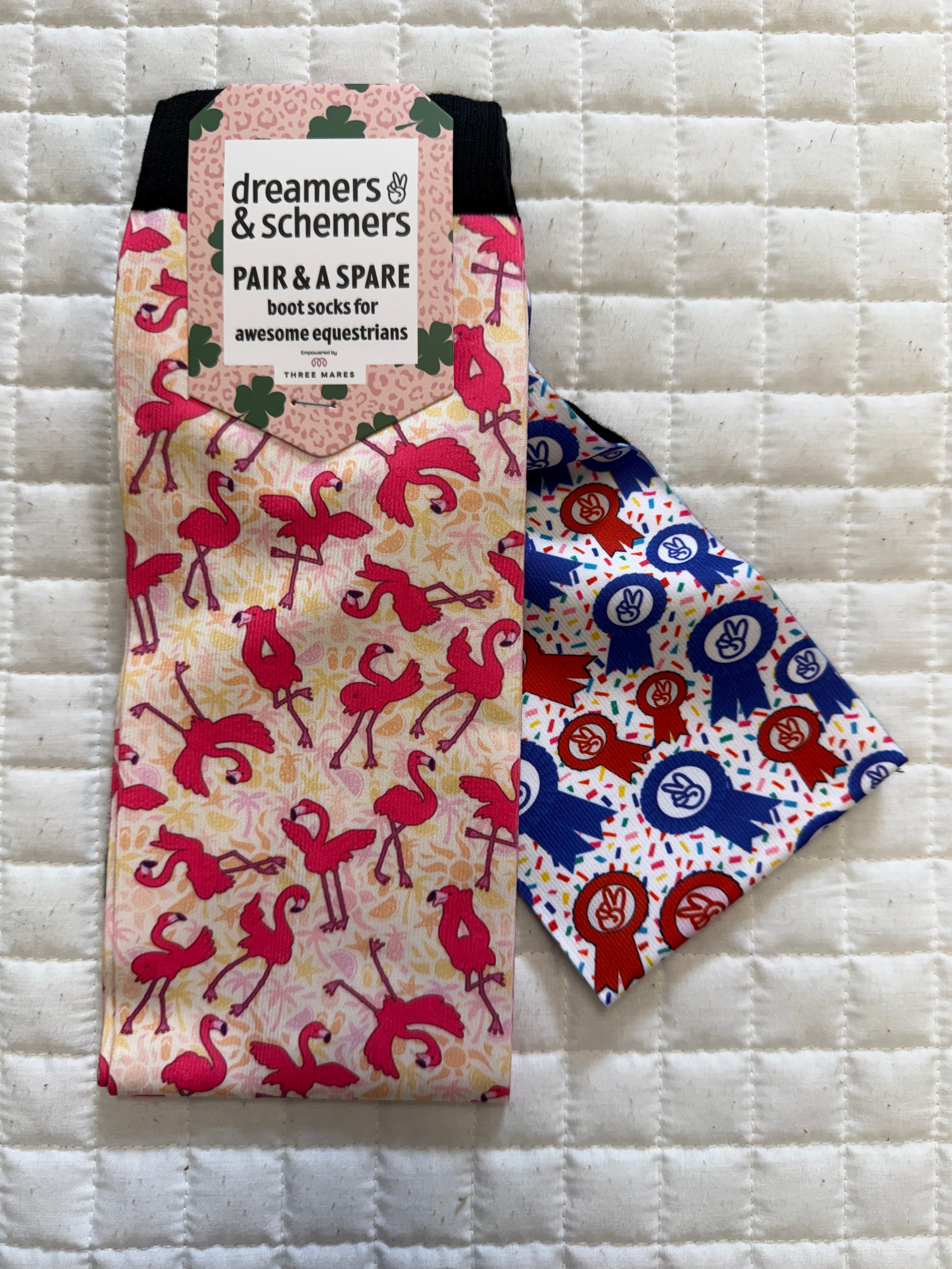 Dreamers & Schemers Pair & A Spare Boot Socks Group 6