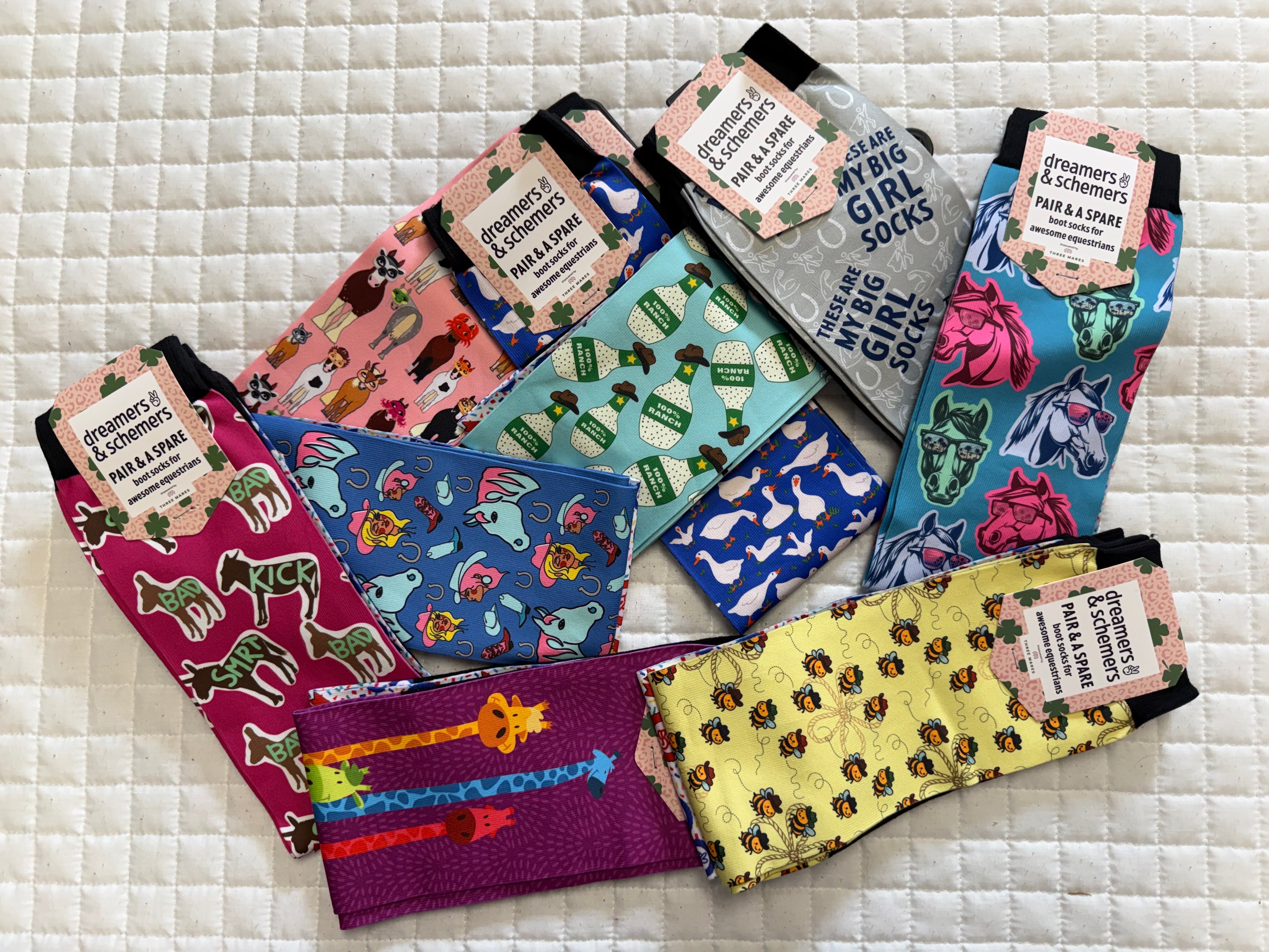 Dreamers & Schemers Boot Socks Pair and A Spare Group 5