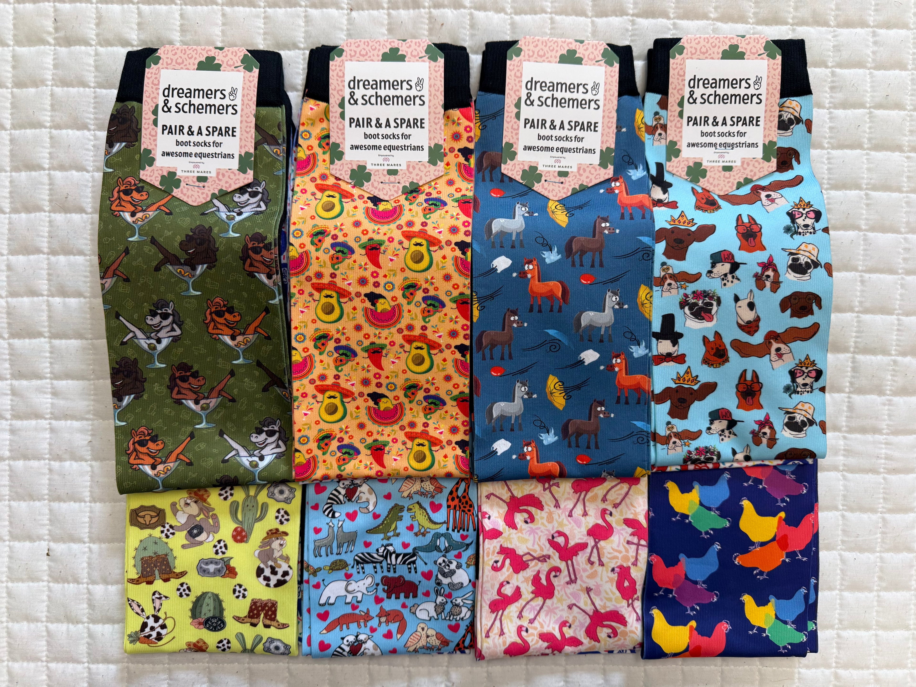 Dreamers & Schemers Pair & A Spare Boot Socks Group 6