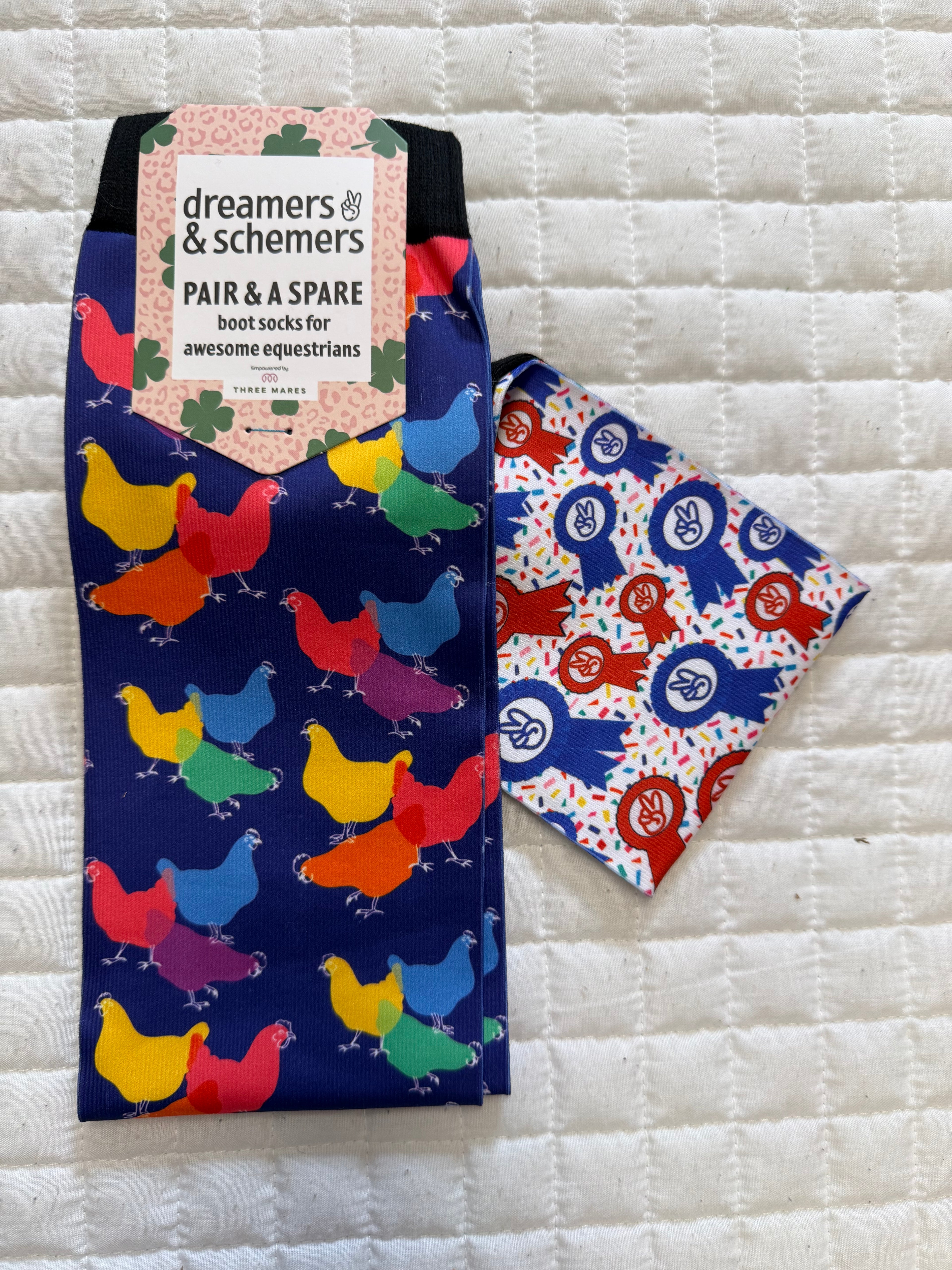 Dreamers & Schemers Pair & A Spare Boot Socks Group 6