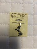 Silver Rearing Horse Necklace