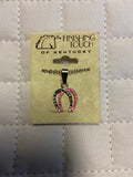 Silver and Pink Horse Shoe Necklace