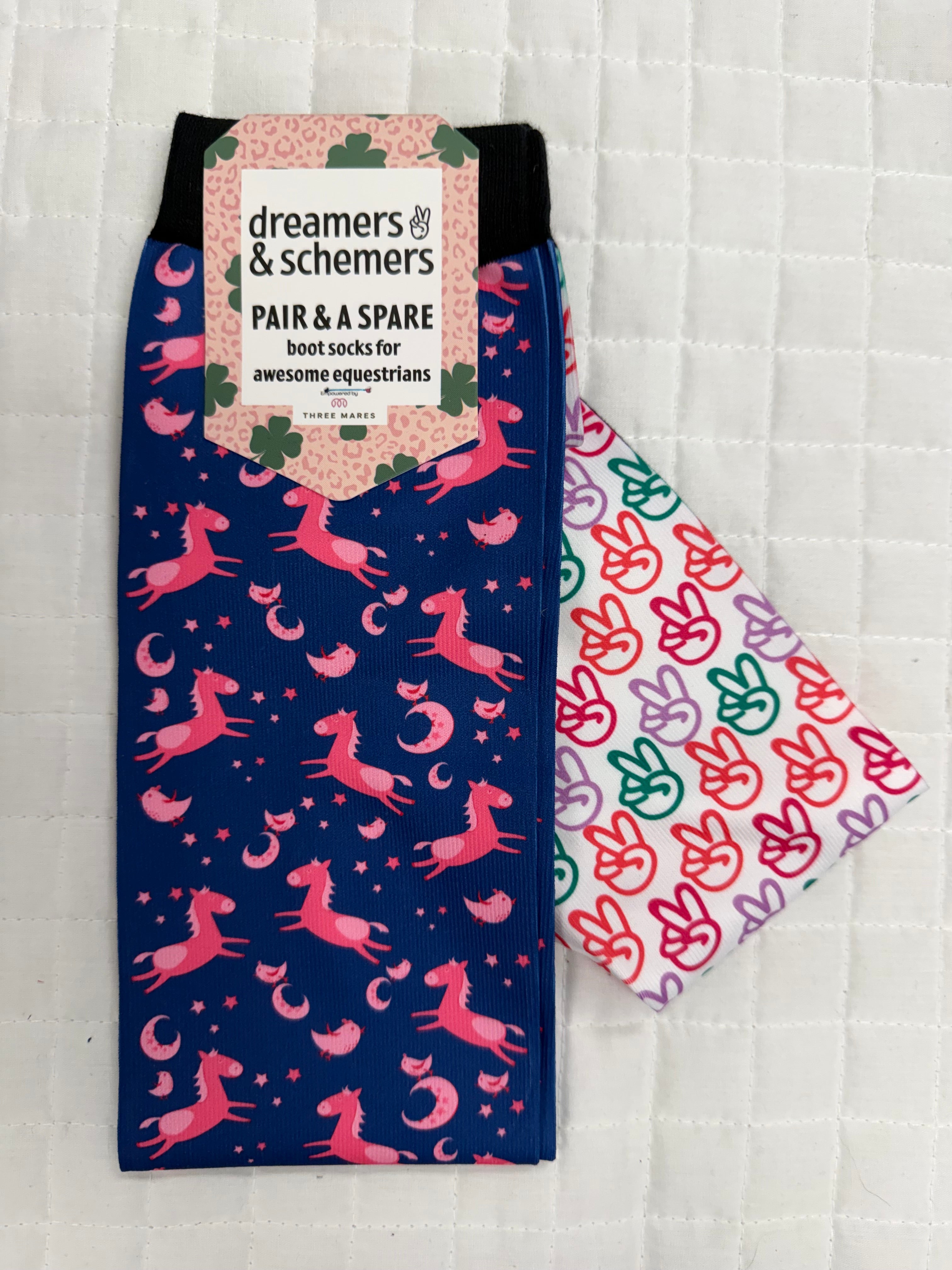 Dreamers & Schemers Pair & A Spare Boot Socks Group 2
