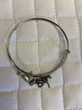 Silver Bangle Mare and Foal Bracelet