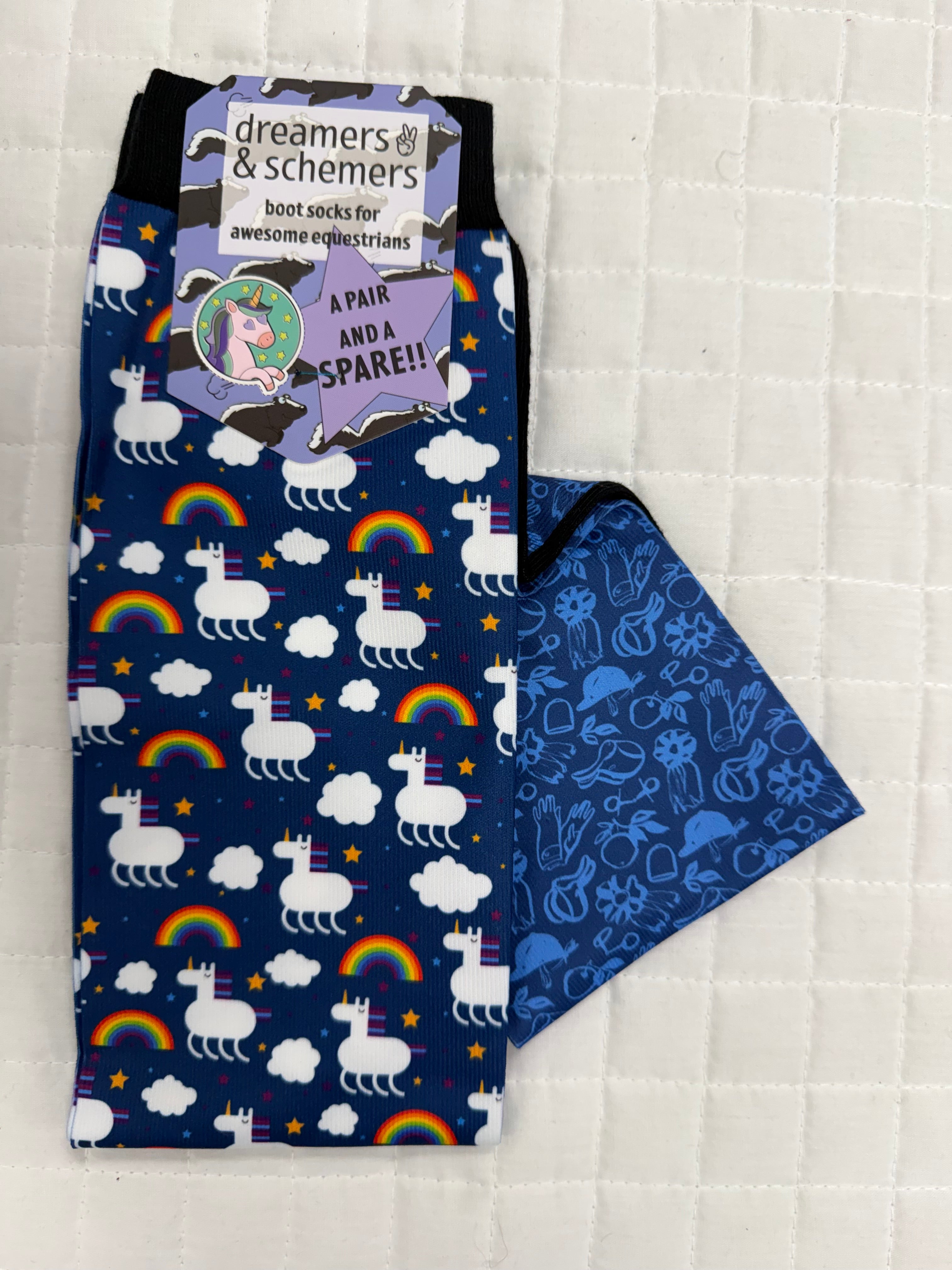 Dreamers & Schemers Pair & A Spare Boot Socks Group 4