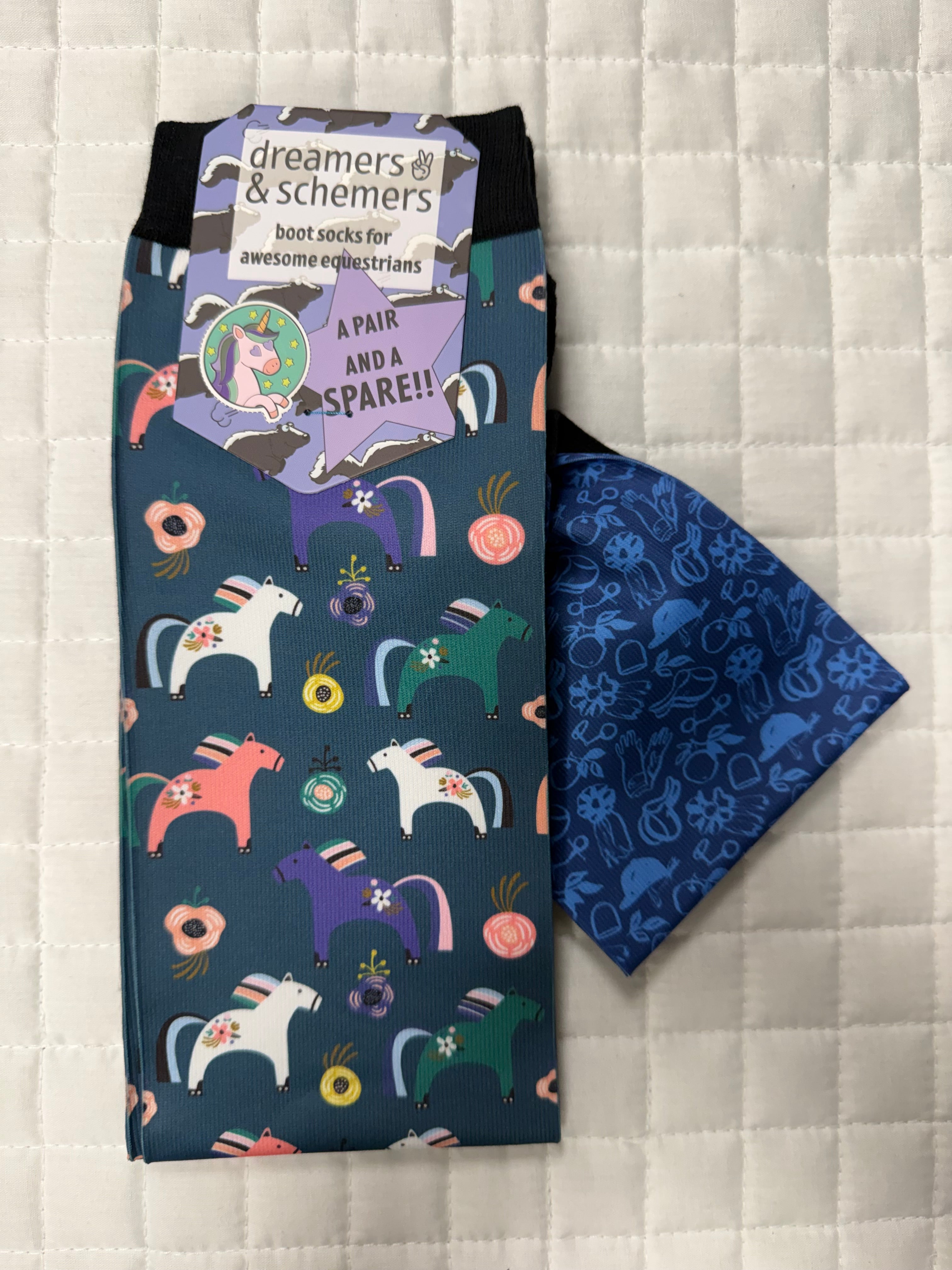 Dreamers & Schemers Pair & A Spare Boot Socks Group 4