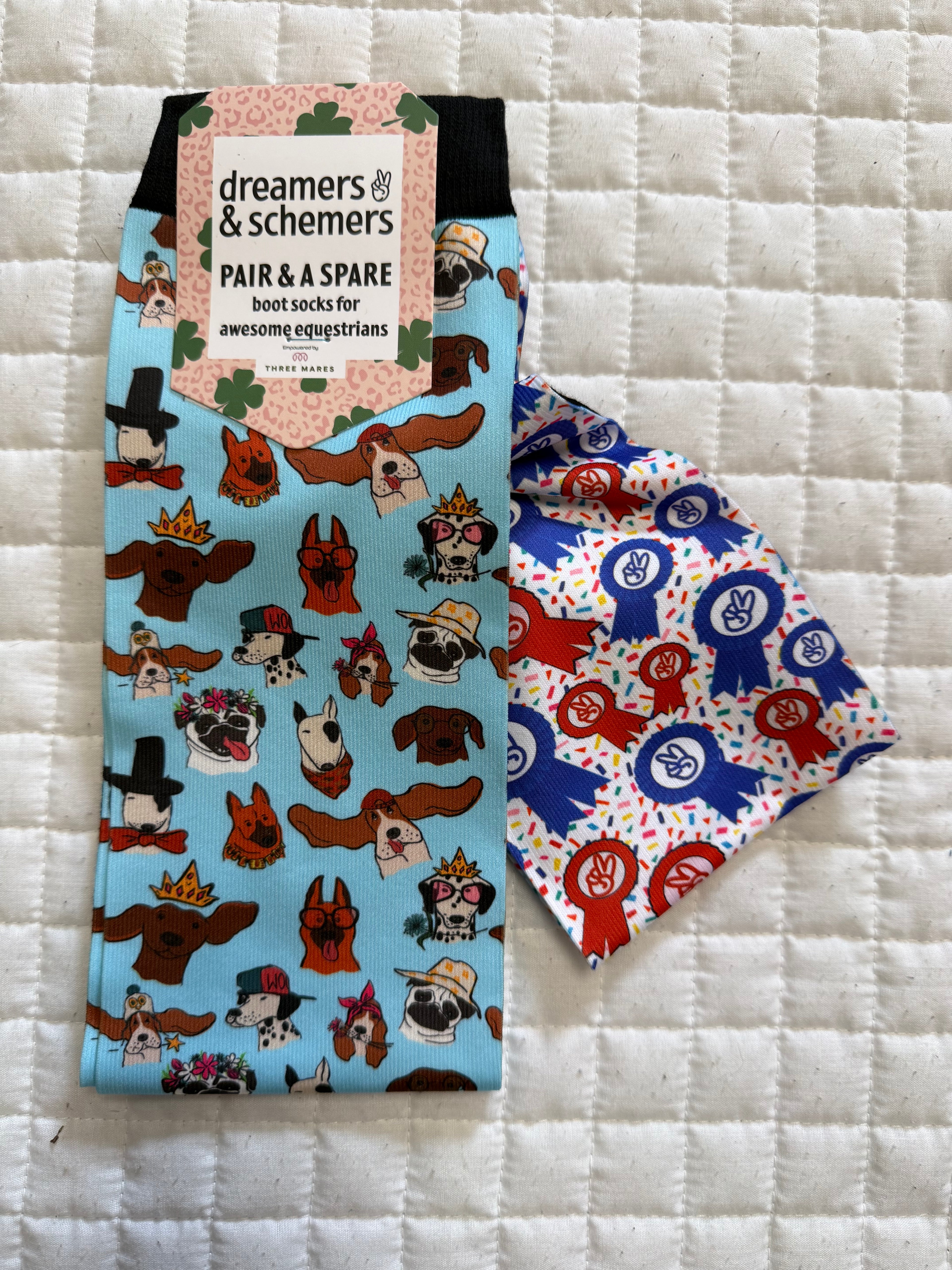 Dreamers & Schemers Pair & A Spare Boot Socks Group 6