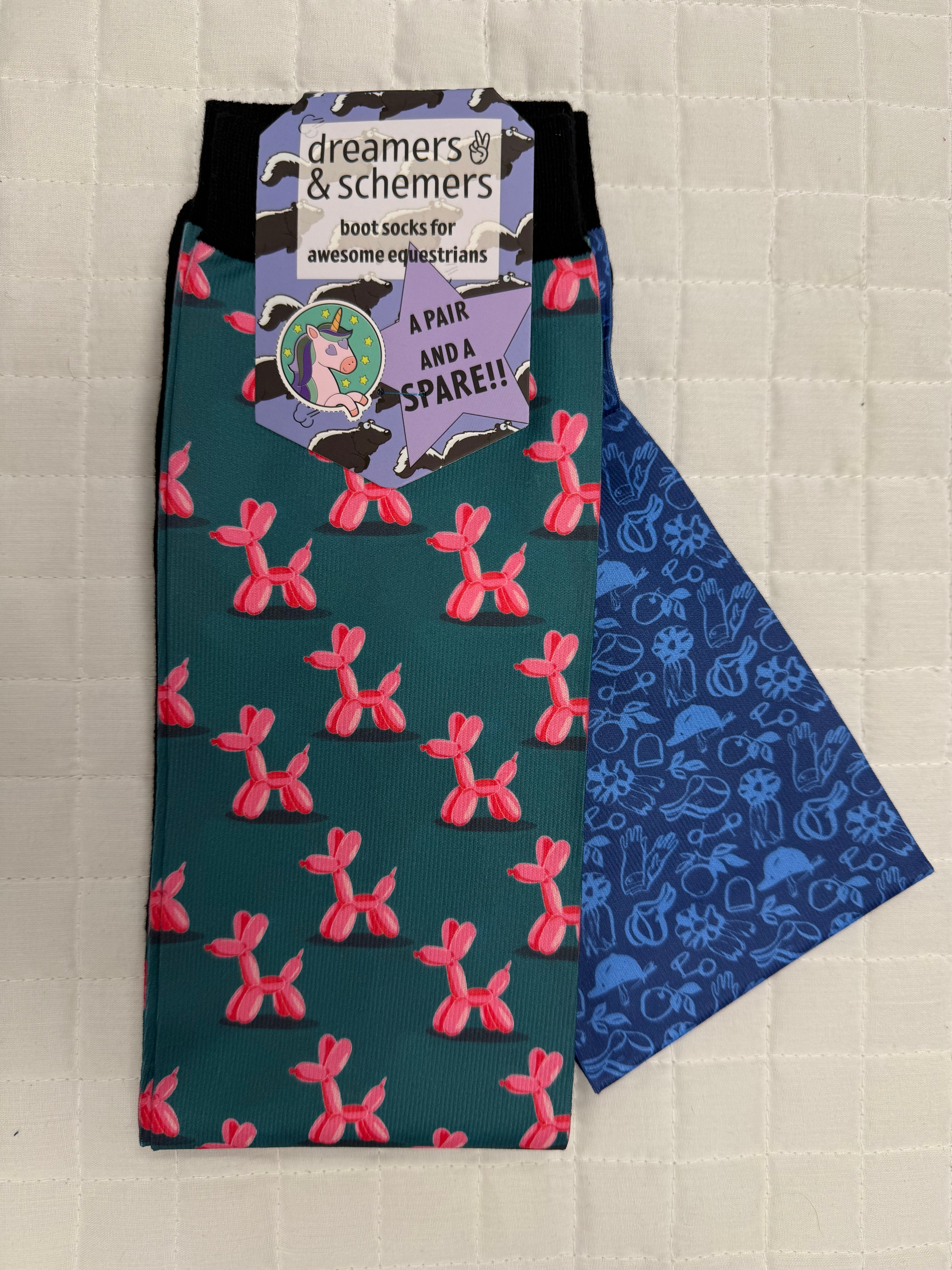 Dreamers & Schemers Pair & A Spare Boot Socks Group 2