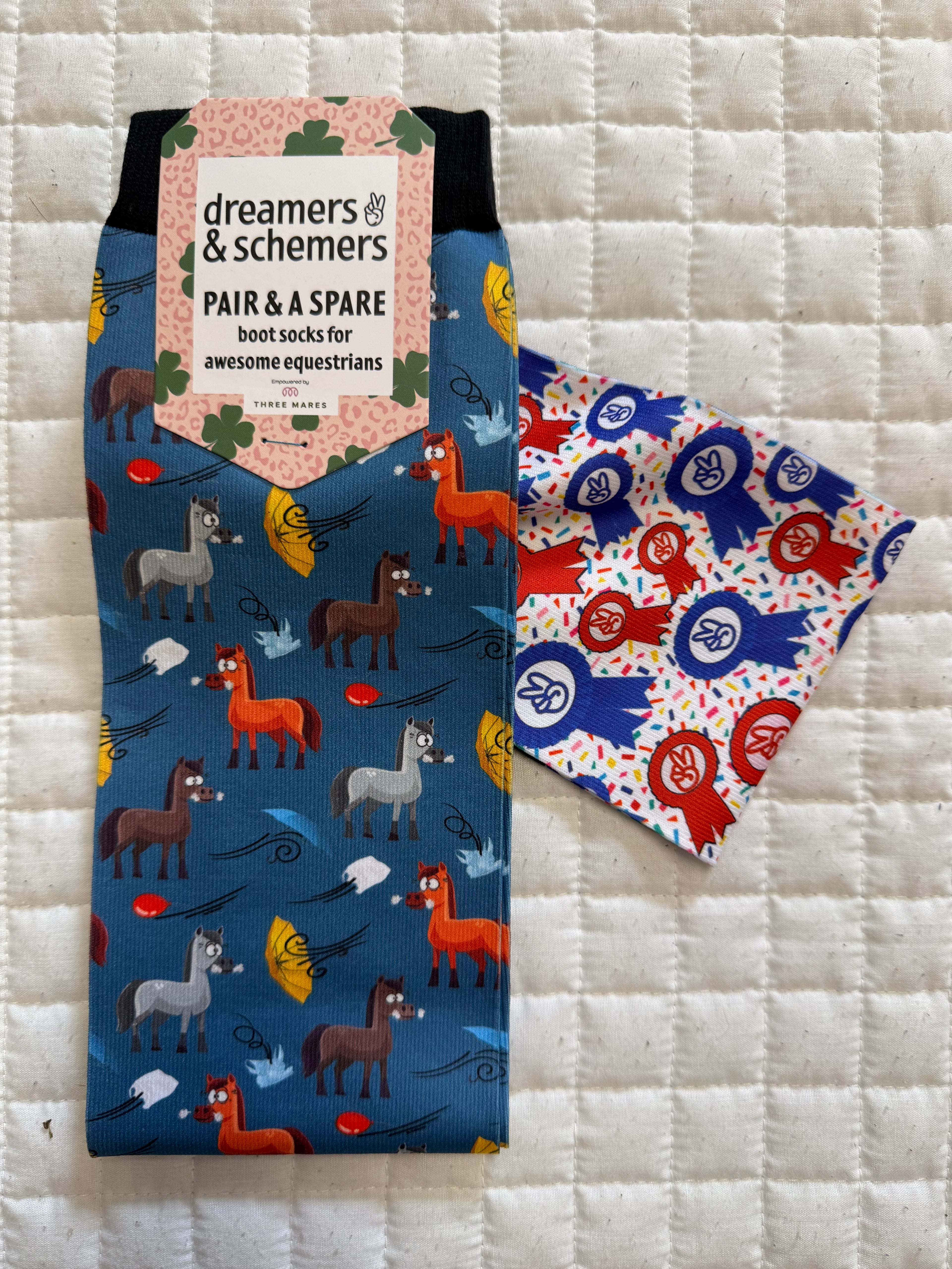 Dreamers & Schemers Pair & A Spare Boot Socks Group 6