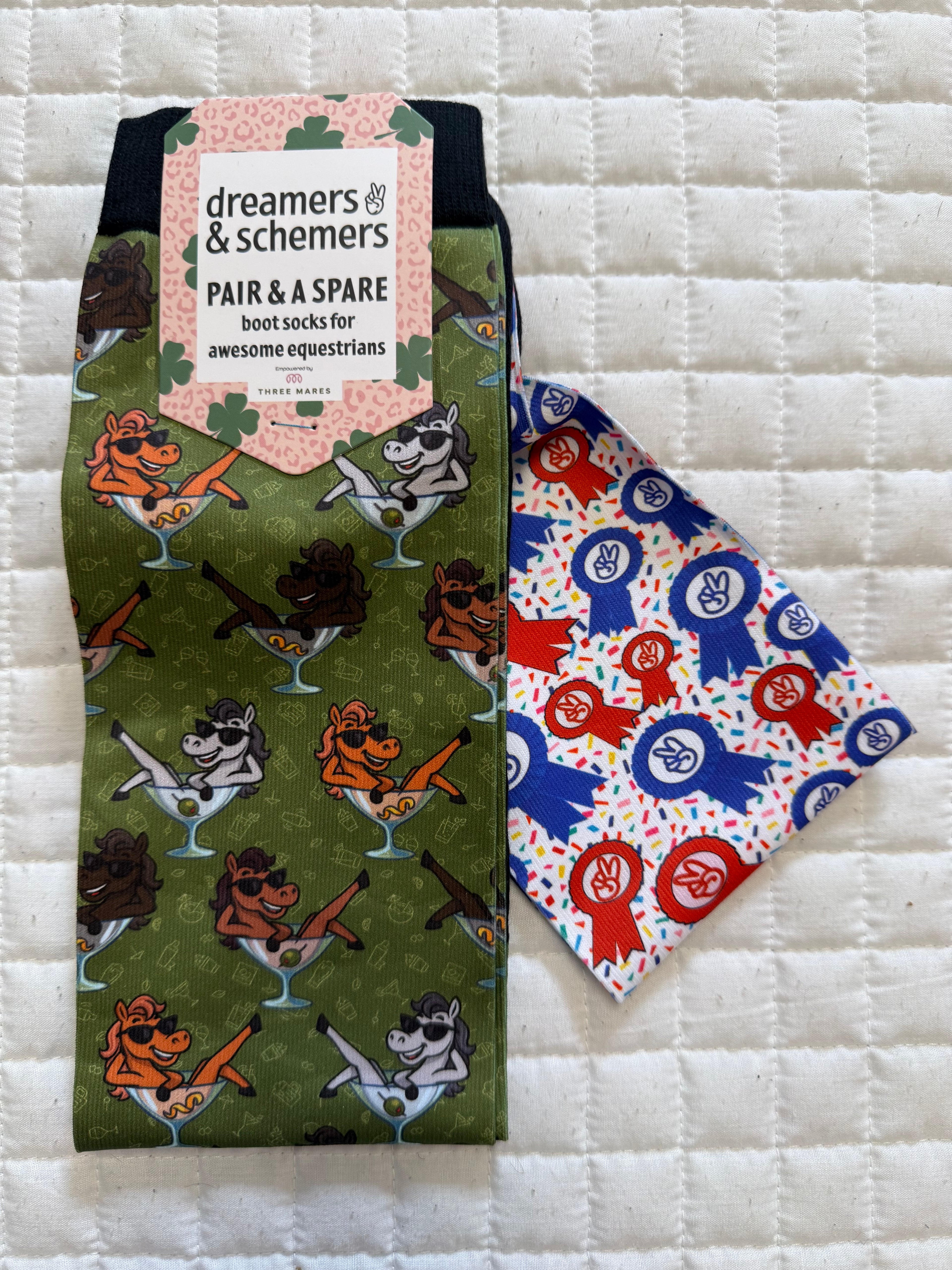 Dreamers & Schemers Pair & A Spare Boot Socks Group 6