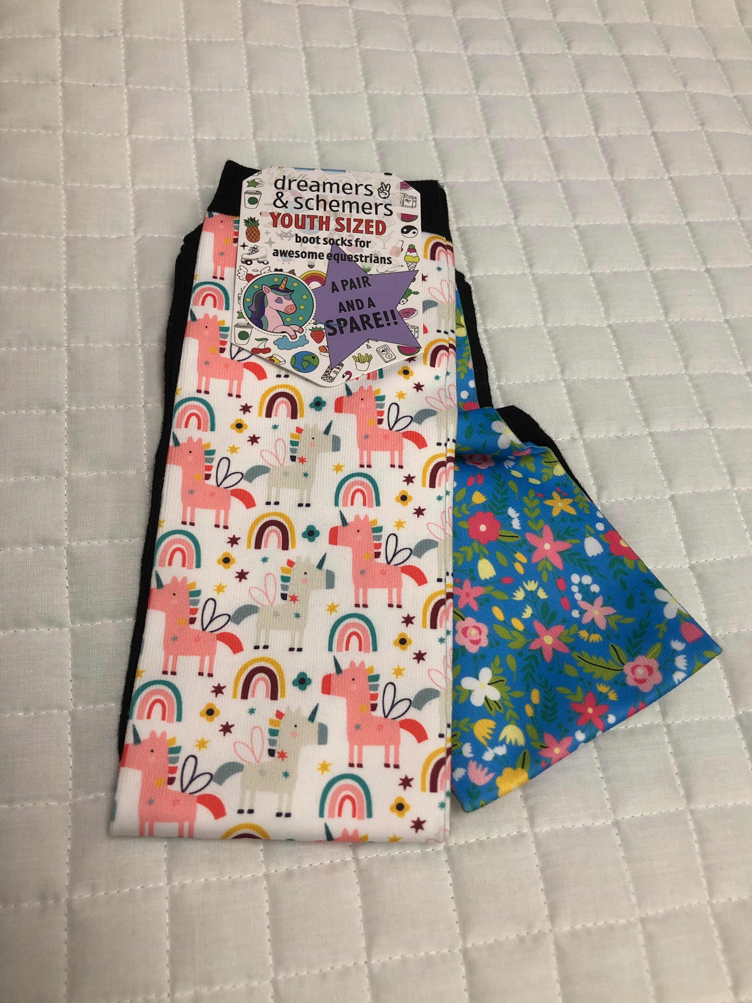 *SALE* Dreamers & Schemers YOUTH Boot Socks