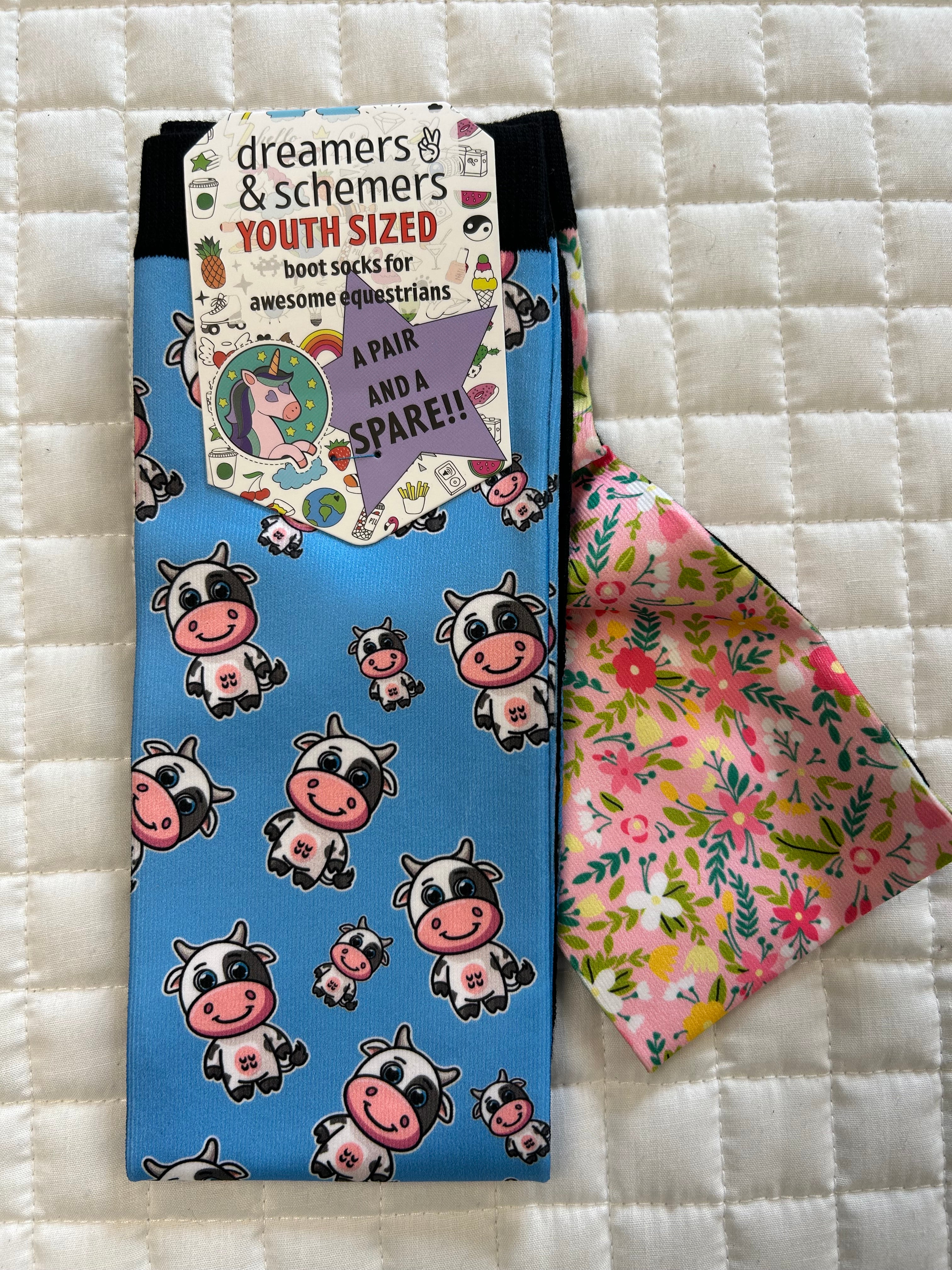*SALE* Dreamers & Schemers YOUTH Boot Socks