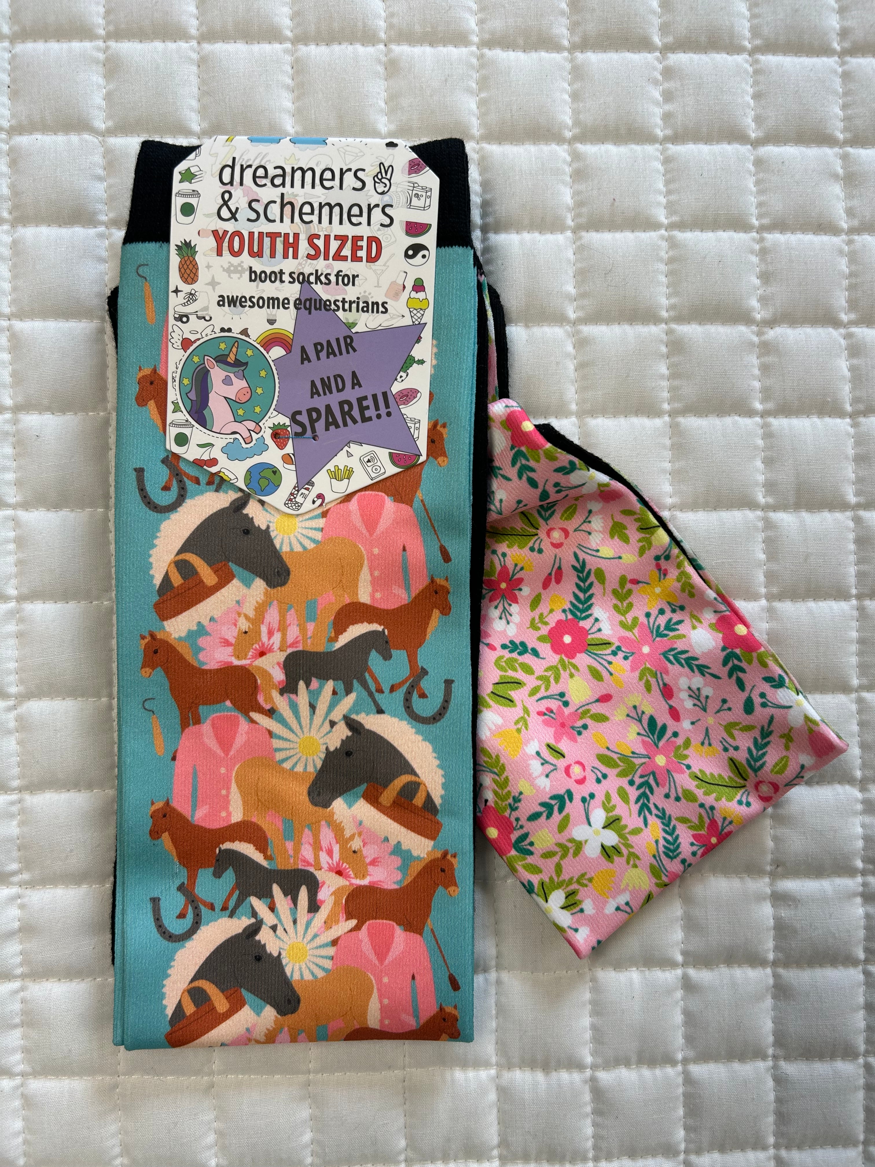 *SALE* Dreamers & Schemers YOUTH Boot Socks